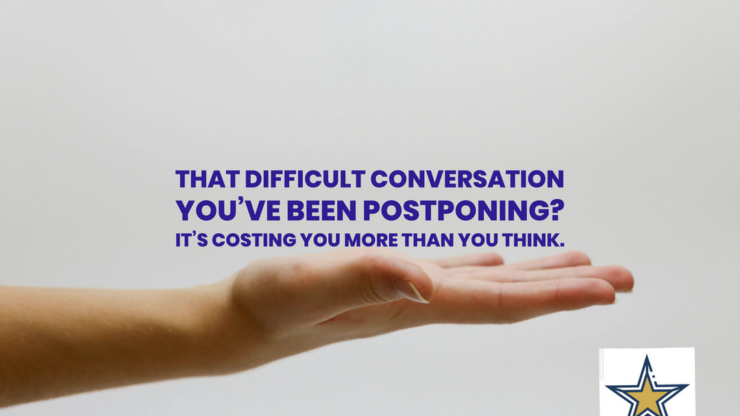 That difficult conversation you've been avoiding?
You're not alone—and it matters more than you think.
Most leaders postpone these moments because they care. You don't want to damage relationships or create conflict.
But here's the truth: avoiding accountability conversations doesn't protect your team—it holds them back.
When handled well, "difficult" conversations become growth conversations:
✨ Your team gets the clarity they need to improve
✨ Accountability builds trust instead of breaking it
✨ Issues get resolved before they escalate
✨ Your best performers see that standards matter
You don't need all the answers. You just need the right support.
I help managers turn dreaded conversations into the ones that move teams forward—with confidence, clarity, and care.
If there's a conversation you know needs to happen, let's talk. Your team's growth might be waiting on the other side.
Link in bio to learn more.