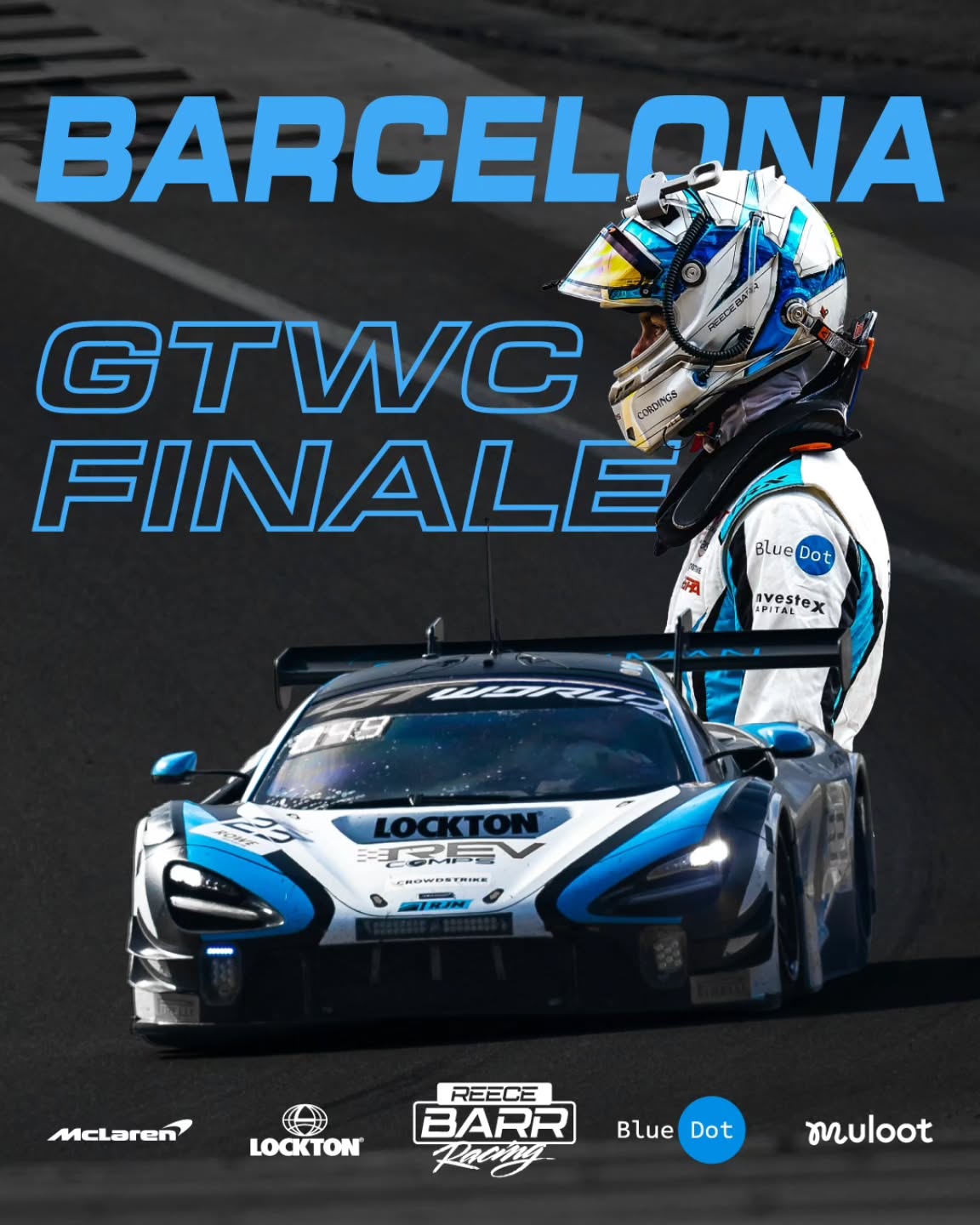 The Finale is upon us 🇪🇸
We turn our final laps of the 2025 @gtworldcheu season this weekend at @circuitdebcncat 🏁
Excited to hit the Spanish tarmac again in the #23 @mclaren.customerracing GT3 with @al_buncombe & @tommyfoster.5 🩵🧡
One of my favourite cities and tracks, with one goal in mind 👉🏻🏆
This weekend we’re also welcoming Lockton & Muloot Money into the best paddock there is. Let’s put on a show 💪🏻
Stay tuned 👀
#Racing #GT3 #McLaren #GTWorld #Motorsport | @lockton_performance @ridepureelectric @cordingsofpiccadilly @brewcompany @nutleysportsprestige