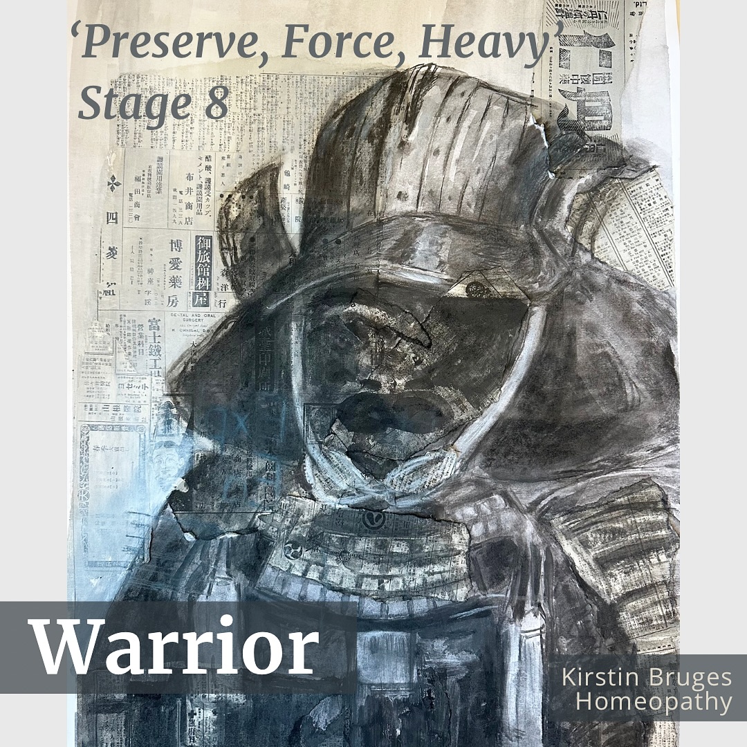 Full Moon in Aries ♈️ — Tonight’s Full Moon in Aries embodies the archetype of the warrior ‘Samurai’ — fierce, passionate, and unafraid to carve new paths. Ruled by Mars, the god of war, this lunar energy burns with courage, drive… this brings my mind to Jan Scholten’s Stage 8 from the periodic table in homeopathy — Stage of perseverance, endurance, and the relentless push toward mastery.
Those in Stage 8 are builders of momentum — they brace themselves and carry on, even when the task feels like a mountain. The pressure is heavy, yet they thrive in it… think of the remedies arnica and ferrum!
Interesting to note our current world state with multiple wars destroying societies… Aries ♈️ is definitely in the Air 💨
Samurai drawing by Myself