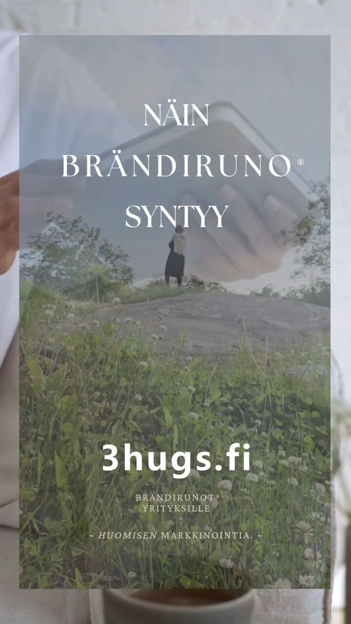 Miten brändin ydin muotoillaan myyväksi tekstiksi, joka puhuttelee kohdeyleisöäsi? 📝✨️
Se ei ole sattumaa, vaan tiivis, asiantunteva prosessi. Emme siis vain kirjoita kauniita sanoja ja luo riimejä, vaan kaivamme esiin yrityksenne kirkkaimman ytimen tarinallisen runon muodossa.
Esimerkiksi brändiruno® Motonetille kuulostaa erilaiselta mitä brändiruno® Valiolle. molemmissa tapauksissa viestin tavoittelema kohdeyleisö on erilainen, joskin tavoitteet runon taustalla ovat samat - pysäyttää sen sanoman äärelle herättämällä kokijassaan tunteita sekä ajatuksia. ✨️
4 vaihetta menestyväksi rändirunoksi:
1 // Kaivaminen & Kuuntelu: Brändin ydin; arvot, tarina ja tunteet. Mihin uskotte?
2 \\ Kohdeyleisön ja kanavien tavoittaminen: Rakennamme uniikit ja latautuneet riimit, jotka määrittävät viestin sävyn eri medioissa sekä kohderyhmissä.
3 // Muotoilu & Tiivistys: Luomme metaforia, rytmiä ja tiivistyksiä, jotka tekevät tekstistä tuntuvan.
4 \\ Juurruttaminen: Varmistamme, että runo tukee brändinne viestintää valituissa kanavissa, puhuttelee sekä luo mitattavaa tulosta.
🖌 Mikä on yrityksenne "ydinsana"? kommentoi alas!
.
3HUGS.FI ~ ME LUOMME TARINOITA, jotka puhuttavat huomenna.
.
.
#3hugs #3hugsfi ##3hugsmarketing #3hugsbranding #brändi #brändiruno #tunnemarkkinointi #yritystarina #mainonta #konsepti #brändiviestintä