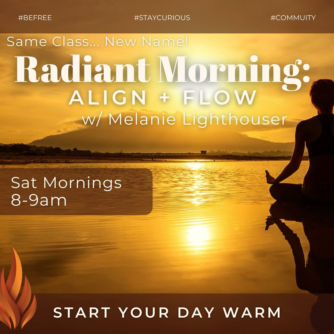 I changed the name of my Saturday morning class to Radiant Morning: Align + Flow 🔥. My sweet friend Jeana came up with this name for the Wednesday morning offering, and it felt much more the vibes than Vin-Hatha 😊
I invite you to start your Saturday with an hour of gently warming the body and clearing the mind through pranayama, mindful, slow-paced Vinyasa, and some quality savasana.
I love starting my Saturday this way! Hope to see you soon, friends
@thebefreehealingcenter
#fortcollinsyoga #thingstodoinfortcollins #thebefreehealingcenter