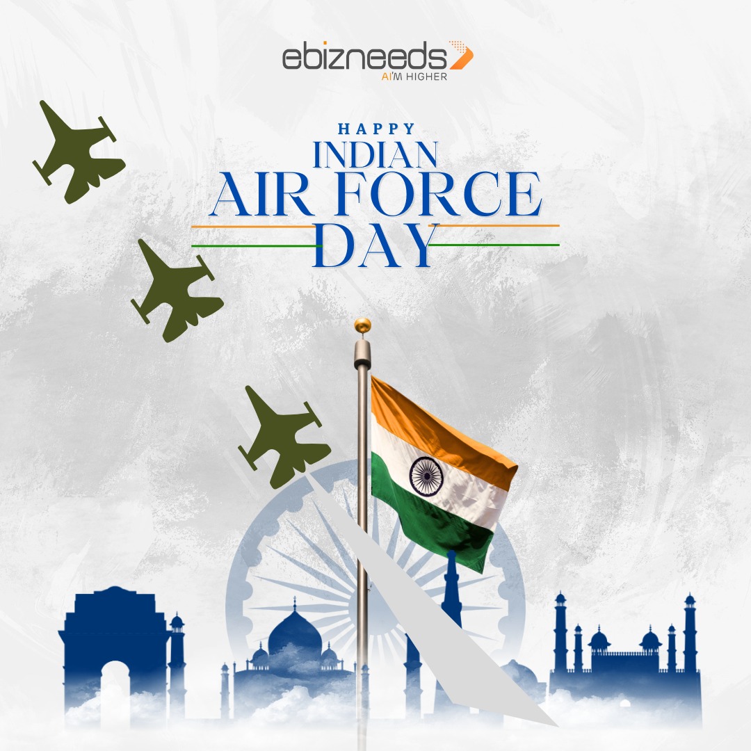 Where technology meets courage — greatness takes flight.
Celebrating the Indian Air Force, the true pioneers of discipline, excellence, and innovation.
#AirForceDay #eBizneeds #TechForNation #InnovationDriven #PrideOfIndia
