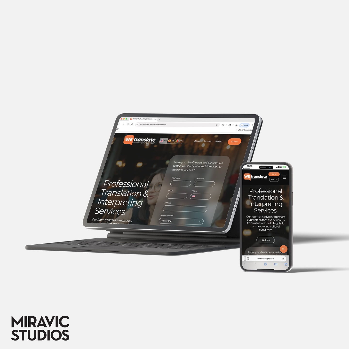 🌐✨ Un sitio que habla más de un idioma — y también de calidad.
En Miravic Studios, diseñamos el nuevo sitio web y la identidad visual completa para @w.e.translate , una agencia de servicios de traducción e interpretación profesional que conecta culturas con precisión y sensibilidad lingüística.
🎯 ¿Qué hicimos?
✔️ Diseño de logotipo: moderno, claro y adaptable
✔️ Diseño web responsivo: optimizado para desktop, tablet y móvil
✔️ Formulario inteligente de contacto
✔️ Identidad visual coherente en cada sección
✔️ Enfoque en experiencia de usuario (UX) y estructura clara de servicios
El resultado: una marca lista para posicionarse en el mundo digital y comunicar su propuesta de valor de forma clara, profesional y confiable.
📩 ¿Necesitas una página web que represente la verdadera esencia de tu negocio?
#Branding #WebDesign #TranslationServices #UXDesign #WebDevelopment #ResponsiveDesign #LogotipoProfesional #IdentidadVisual #MiravicStudios #SitiosWebConPropósito #DiseñoResponsivo #WeTranslate