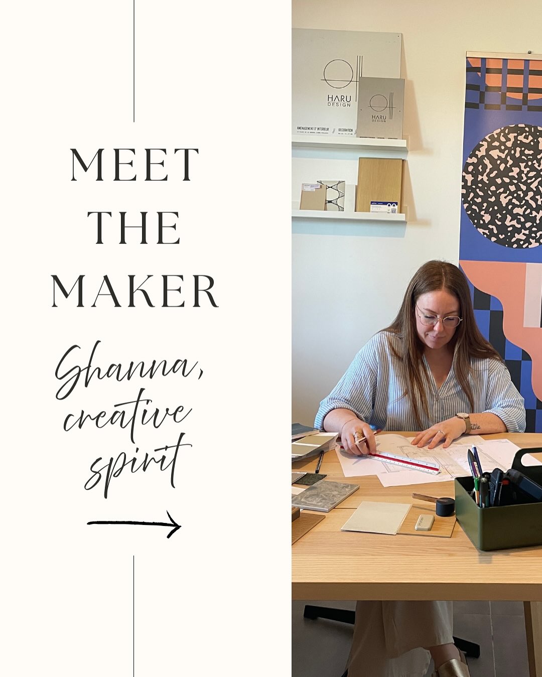 Shanna’s creative world lives at the crossroads of function and feeling — where textures, materials, and moments of contrast come together to tell quiet, intentional stories.
Her full answers below:
Describe your creative process in 3 words.
Listen, visualize, transform
What’s something unusual — a tool, material, or habit — that helps fuel your creativity?
My “mathériauthèque” and surroundings. My samples and materials library is where I keep things like tiles, fabric scraps, rusted metals, even driftwood. Whenever I feel stuck, I sift through it. Touching the unexpected elements often sparks new ideas for blending contrast, layering textures, or introducing surprise focal points into a space, while taking inspiration from the site, the constraints, and the project brief. Walking through the streets, observing nature, and seeing a building from a new angle — whether it’s the light, the texture of the materials, or the contrast between architectural styles, that’s what fuels my creativity. These unexpected, almost poetic moments often spark ideas that I later bring into my interior design project.
What did your childhood self think you’d grow up to do?
I probably would have said a veterinarian or a biologist. I was fascinated by animals and nature. But even then, I had a strong sensitivity for design and architecture. I remember spending hours flipping through my father’s houseplan magazines, completely captivated. Looking back, the seeds of interior design and decoration were already there.
If your art could talk back, what would it say to you right now?
Less is more... (Ludwig Mies van der Rohe)
Finish this sentence: My art is most alive when...function meets feeling.
You can learn more about Shanna’s work 👉🏻 @haru_design_
#niksenmoods
#meetthemaker