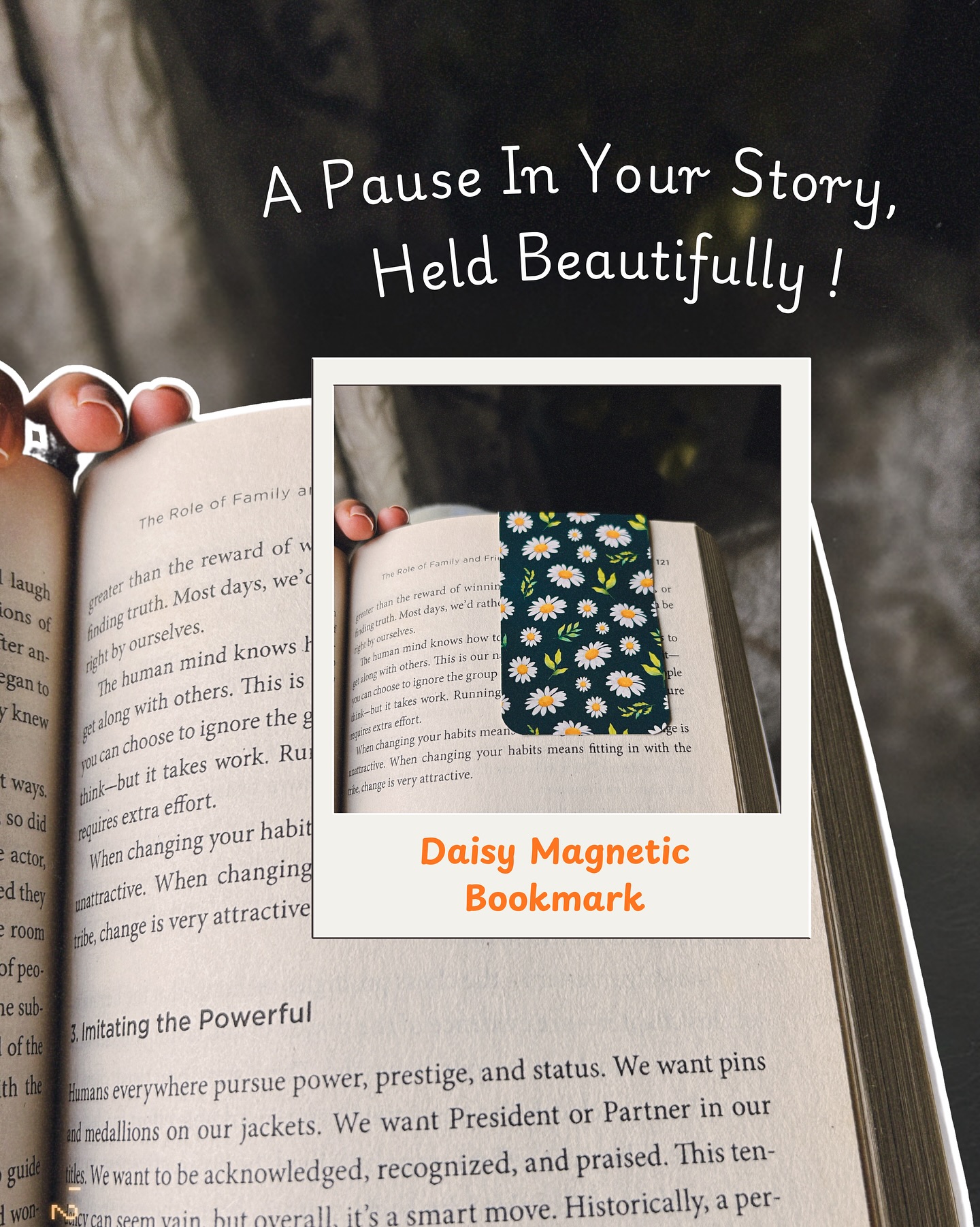 Every reader needs a lil joy between the pages 🌼💚
Our daisy magnetic bookmark keeps your story right where you left it — beautifully ✨
#magneticbookmarks #bookmarks #booksbooksbooks #reading #novels #booklover #reads #stationery #stationeryshop #smallbuisness #curvycrafts