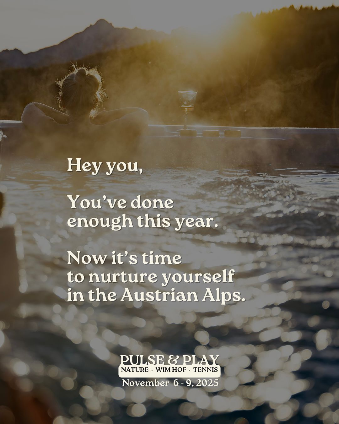 ✨ Recharge & Reconnect in the Alps ✨
November 6–9 | Carinthia, Austria
A unique, intimate 4-day retreat blending Nature + Wim Hof Method + Tennis at 1,400 m with breathtaking alpine views. 🏔️🧘♀️🎾
What’s included:
🌿 3 nights in stunning mountain accommodation
🌿 Private sauna & whirlpool access
🌿 Guided Wim Hof Method sessions: breathwork + cold immersion in nature
🌿 Tennis lessons & Cardio Tennis
🌿 Free time for walks, reading & reflection
🌿 A nourishing, all-vegetarian menu of healthy dishes, crafted fresh each day by our private chef @lilia_yurkowska
All levels welcome and no previous breathwork, cold exposure or tennis experience needed.
💛 Four days to nurture your body, mind & heart health with epic views.
👉 Details & sign-up: peaktennisinternational.com/retreats (link in bio)
📩 Questions? DM @jennyquenard or @peak_tennis_international
#retreat #tennis #wellness #mindfullness #breathwork #wimhofmethod #alps