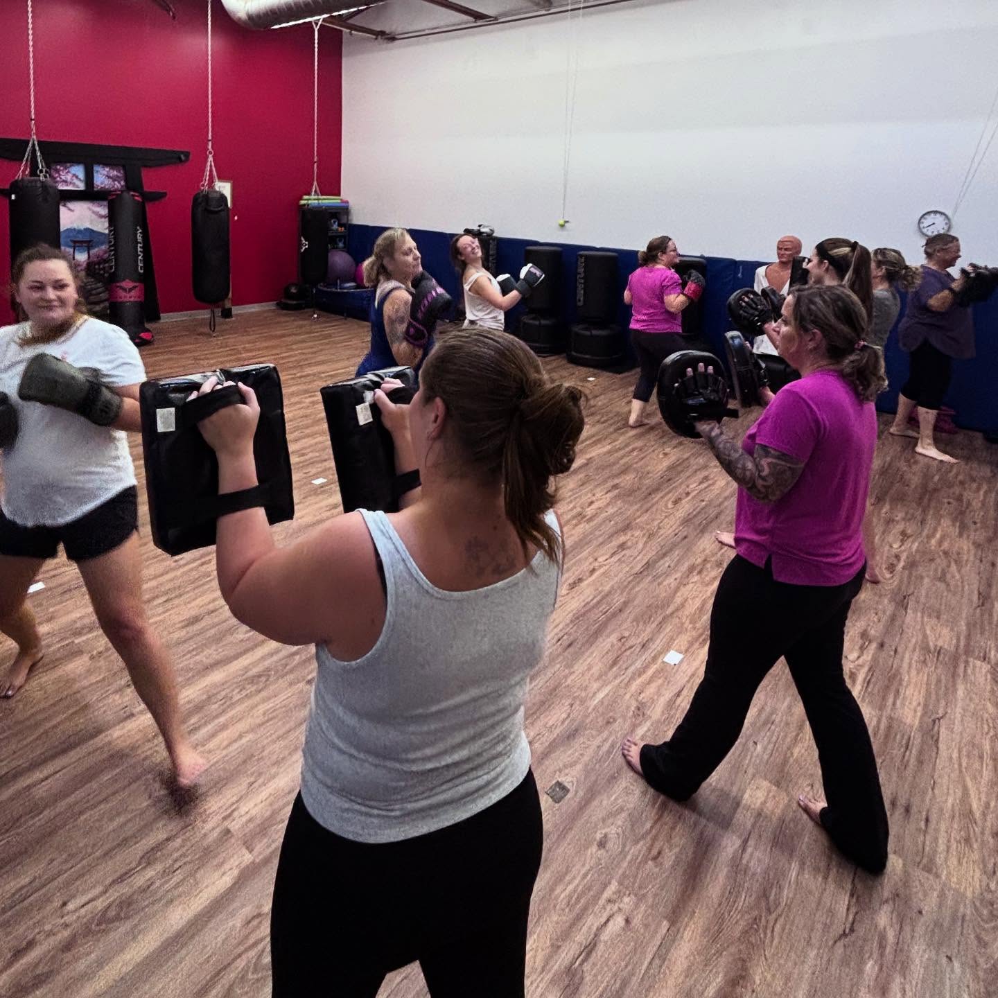 Ladies kickboxing day one!