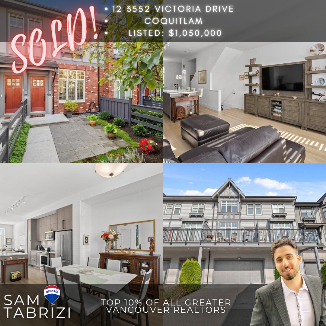 Congrats to my clients on the purchase of their very first home! There were only a few 3 bedroom + den options under $1,050 and we jumped on the clients favorite option! Since then all have sold and the next option is over $1.1M!!
#realestate #coquitlam #vancouver #vancity #portmoody #burnaby #portcoquitlam #sold #topproducer #eastvancouver #newwestminster #vancouverrealestate #surrey #newwestminster #realtor #mapleridge #market #marketreport #hot #canadarealestate #canada #presale