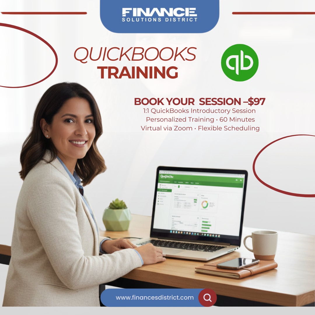 📊 Are You Using QuickBooks Correctly?
Many business owners use QuickBooks every day… but are you really maximizing its potential?
If you’ve ever wondered:
❓Am I categorizing expenses correctly?
❓Are my reports accurate?
❓Is my Chart of Accounts set up properly?
❓Am I ready for tax time?
If you answered “NO” to any of these, this session is for YOU! 👇
💼 1:1 QuickBooks Introductory Session
🎓 Personalized Training • 60 Minutes
💻 Virtual via Zoom • Flexible Scheduling
💲 Investment: $97 (one-time)
What You’ll Learn:
✅ Navigate QuickBooks with confidence
✅ Proper setup of accounts and company settings
✅ Manage income & expenses correctly
✅ Reconcile bank accounts step-by-step
✅ Understand key financial reports
✅ Get ready for tax season with ease
Take control of your business finances and make QuickBooks work for YOU!
✨ BOOK YOUR SESSION TODAY – $97
DM us or click the link in bio to reserve your spot!
#QuickBooksTraining #SmallBusinessTips #EntrepreneurLife #FinanceSolutionsDistrict #BookkeepingMadeEasy #BusinessGrowth #AccountingTips #QuickBooksOnline #TaxReady #BusinessOwnerLife #FinancialConfidence #VirtualTraining