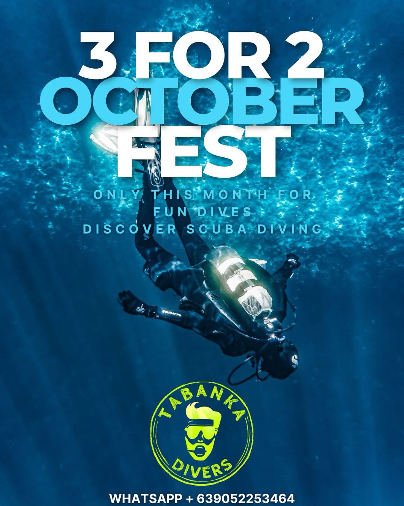 Dive more, pay less. Enjoy our October Special - join Tabanka Divers for some unforgettable Dives in El Nido. Find all our dive packages here: https://www.tabanka-divers.com/elnido-dive-packages