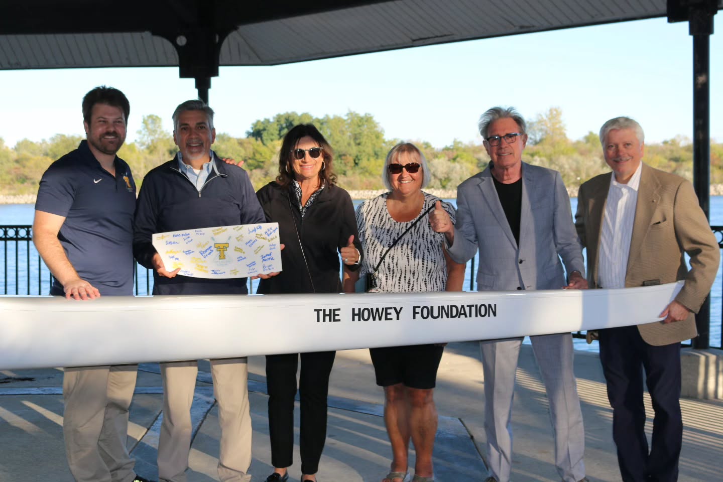 10โข8โข25
Thank You to the Chuck and Dee Howey Family Foundation and the Trenton Rotary Club for coming down to dedicate both of our new Vespoli racing shells.
This amazing and generous donation will serve Trenton rowers for decades to come, while allowing us to enter new events like the straight four and pair. You have made a long-lasting impact on our program and the kids we work with.