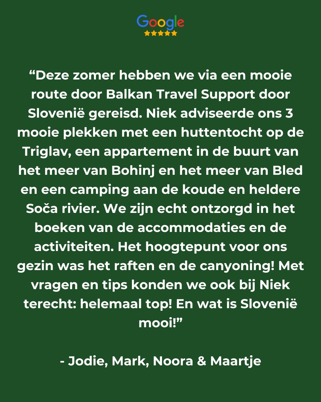 😍🇸🇮
Ontzettend leuk om zo'n afwisselende reis op maat te mogen samenstellen!