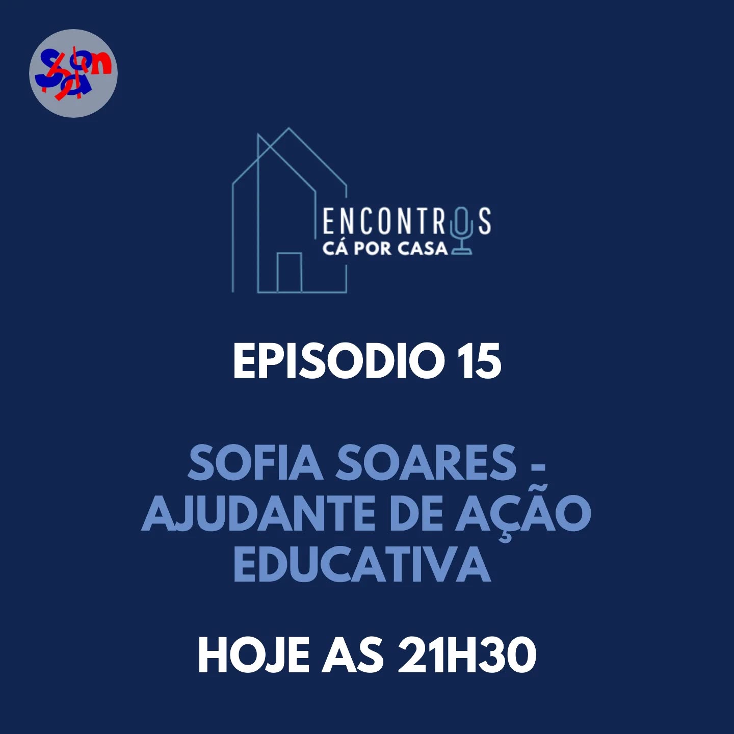 ✨ **O décimo quinto episódio do podcast "Encontros cá por casa" está no ar hoje, às 21h30!** ✨
No episódio de hoje, a nossa convidada é Sofia Soares. Natural da Amadora, nasceu a 15 de Maio de 2001. Fez o Encontro Inicial no ano 2020 nos dias 28, 29 de fevereiro e 01 de março.
Não perca! 🔔 **Sintonize às 21h30** e clique no link da bio para ouvir a conversa!
#EncontrosCáPorCasa #Podcast #Fé #Shalom #MEJSH