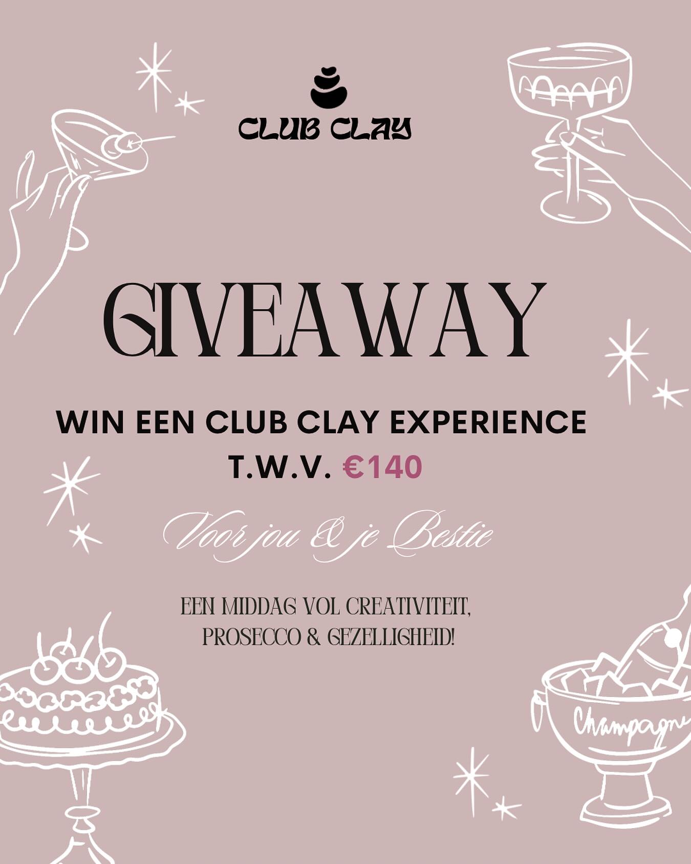 GESLOTEN✨ 1K FOLLOWERS GIVEAWAY! ✨
We hebben de 1000 volgers bereikt en dat vieren we natuurlijk met een cadeautje voor jullie 🥂💕
Win samen met je bestie een Club Clay Experience t.w.v. €140 🎨
Een middag vol creativiteit, prosecco en gezelligheid, helemaal van ons 💌
Zo doe je mee:
1️⃣ Volg @clubclaynl
2️⃣ Like deze post
3️⃣ Tag je bestie (meerdere keren = extra kans 👯♀️)
➕ Deel in je story voor een bonuskans
De giveaway loopt t/m donderdag 16 oktober en de winnaar wordt bekendgemaakt op vrijdag 17 oktober via DM en in de stories✨
Bedankt voor alle liefde en support de afgelopen tijd, het is zo leuk om jullie en de mooie creaties te zien 🤍
Op naar nog meer gezelligheid samen! 🥂
⠀⠀⠀⠀⠀⠀⠀⠀⠀⠀⠀⠀⠀⠀⠀⠀⠀⠀⠀⠀⠀⠀⠀⠀⠀⠀⠀⠀⠀⠀⠀⠀⠀
⠀⠀⠀⠀⠀⠀⠀⠀⠀⠀⠀⠀⠀⠀⠀⠀⠀⠀⠀
⠀⠀⠀⠀⠀⠀⠀⠀⠀⠀⠀⠀⠀⠀
🩶 Deze actie is niet gesponsord, beheerd of geassocieerd met Instagram.
Door deel te nemen bevestig je dat je 18+ bent en Instagram vrijwaart van iedere aansprakelijkheid.
#clubclay #clubclaynederland #keramiekschilderen #keramiekschilderworkshop #creativeworkshop #girlsdayout #creatiefuitje #proseccoandpaint #qualitytime #ceramicslover #creativemoments #girlsnightout #vriendinnenuitje #claydate #creativityandwine #giveawaynl #1kgiveaway #giveawaytime