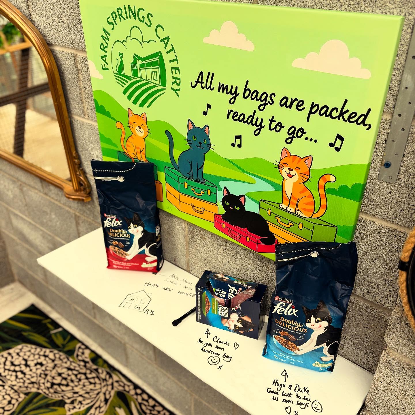 🎶🎵 “All my bags are packed, ready to go…” 🎵🎶 We hate seeing our guests leave… 😭 …but at least they leave us in style! 🧳😻