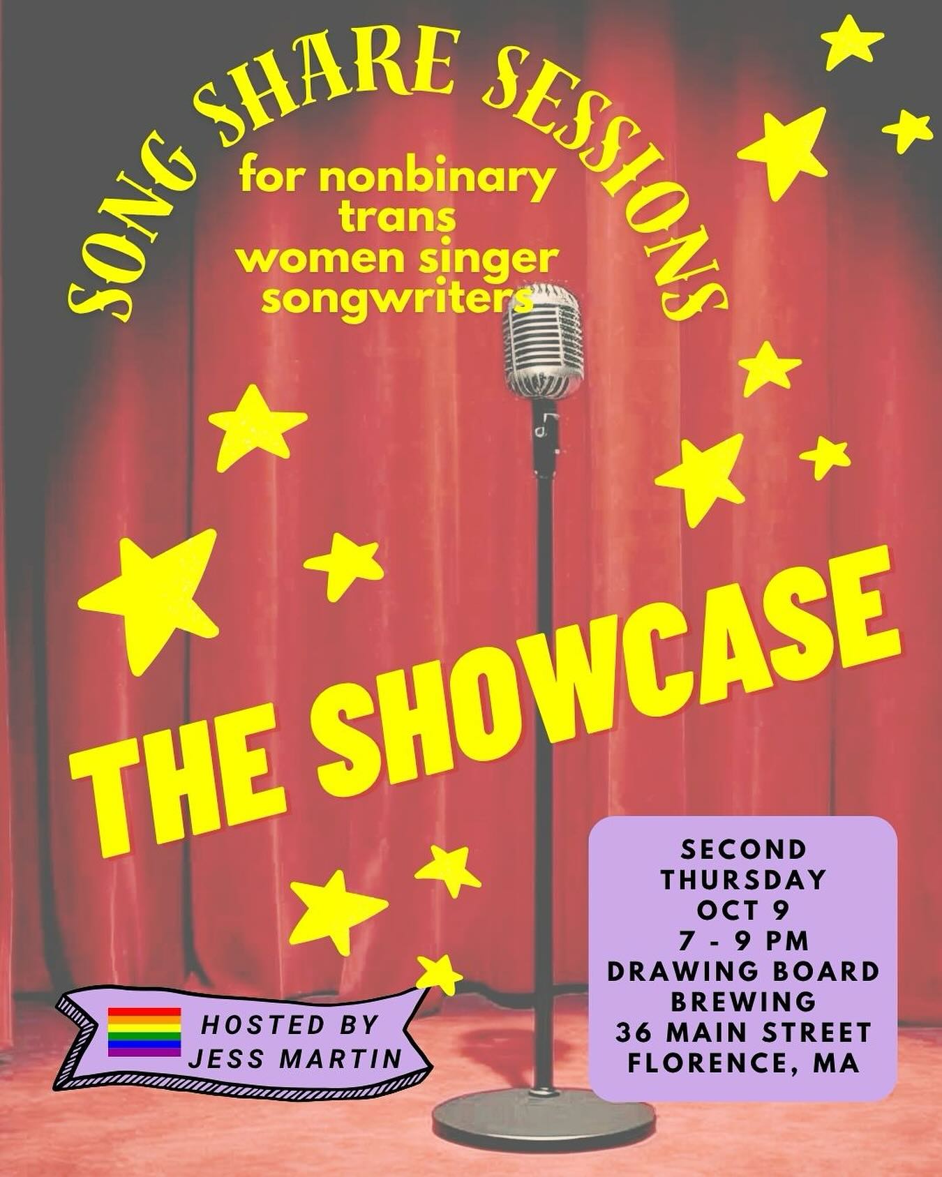 🎶 Song Share Showcase Night! 🎶
Next Thursday, Oct 9 at 7 PM, join our Song Share Session for Nonbinary, Trans and Women Singer Songwriters as we gather one last time at @drawingboardbrewing to celebrate two amazing years of music, friendship, and community. 💛 Huge love to Corey and Tonka for giving us such a welcoming home for our songs and stories.
There are still a few spots open—DM me if you’d like to grab 10 minutes to share your songs! I’ll be bringing the big speaker so we can fill the room one last time.
Audience is always welcome, we love nurturing this community space for our songwriters, poets, and friends. Let’s raise a glass, sing our hearts out, and imagine what comes next together.
💫 Here’s to every song, every harmony, and every brave voice that’s made this space shine. See you this Thursday!
@drawingboardbrewingco @olivianiedmusic_official @nancyjhoward @anneseuthe
#songshare #songwritersofinstagram #drawingboardbrewing #openmicnight #northamptonma #westernmamusic #lgbtqmusic #nonbinaryartist #trans musician #womensingersongwriters
