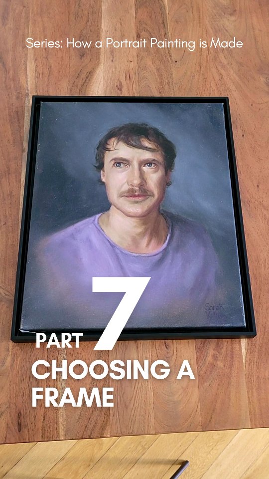 Series: How a Portrait Painting is Made 🎨
Part 7: Choosing a Frame
The frame completes a painting.
Once the portrait is finished, one of my favourite steps follows: selecting a frame.
It’s a process of testing — not only to complement the painting itself, but also to suit the place where it will eventually hang.
I always choose the frame together with my clients. It’s a collaborative and enjoyable step that brings the artwork one step closer to its new home.
Here’s a short video showing different frame options — which one would you choose?
Stay tuned for Part 8 – The Portrait Reveal.
#portraitpainting #oilpainting #artprocess #classicalart #realism #timelessart