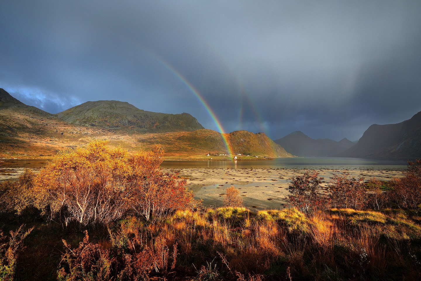 *
Lofoten – The Light After the Storm 🇳🇴
For a brief moment, the clouds parted, and sunlight broke through the rain — revealing not one, but three rainbows across the valley. Moments like these come and go in seconds, but they capture the wild, unpredictable beauty of the Lofoten Islands.
EXIF: f/10 · 1/100 sec · ISO 100 · Sony Alpha 7R II · 16–35mm f/2.8 GM I · handheld shot
#lofoten #norway #rainbow #landscapephotography #nordiclandscape #bevisualinspired #earthvisuals #natureperfection #photographyislife #travelphotography