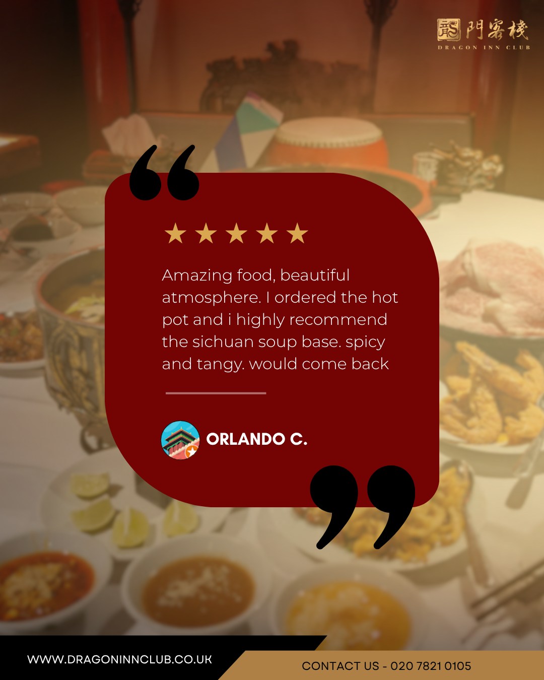 We love hearing feedback like this. Thank you for making Dragon Inn your go-to spot.
#Dragoninclub #Sichuan #Sichuanhotpot #dimsum #london #pimilco #londonvictoria #buckinghampalace #chelsea #theatres