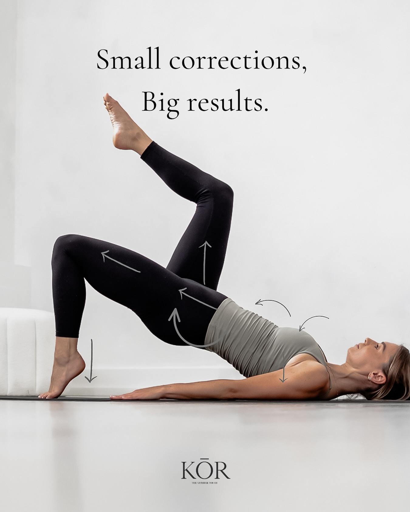 At KŌR, we don’t just guide you through movement, we refine it with you.
Every session we look closely at the details: your rib cage position, how your pelvis is positioned, how you breathe, and how deeper layers of strength are activated.
It’s often the smallest adjustments that create the greatest changes. These subtle cues build strength, restore natural posture, and re-teach your body how to move as it was designed to.
Pilates at KŌR isn’t simply exercise, it’s intelligent, highly personalised movement designed to transform how you feel and move.
#pilatesstudio #pilates #reformerpilates #pilatesverbier #verbier #pilatessuisse
Chez KŌR, nous ne nous contentons pas de vous guider dans vos mouvements, nous les affinons avec vous.
À chaque séance, nous examinons attentivement les détails : la position de votre cage thoracique, celle de votre bassin, votre respiration et la manière dont les couches profondes de votre force sont activées.
Ce sont souvent les ajustements les plus infimes qui apportent les changements les plus importants. Ces indications subtiles renforcent votre force, rétablissent votre posture naturelle et réapprennent à votre corps à bouger comme il est censé le faire.
Le Pilates chez KŌR n'est pas simplement un exercice, c'est un mouvement intelligent et hautement personnalisé, conçu pour transformer votre façon de vous sentir et de bouger.