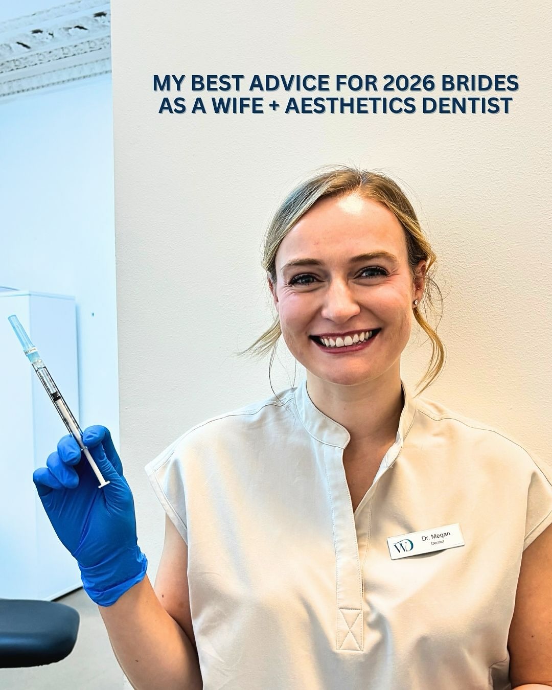 Planning a wedding is a lot (been there myself 👀) and when it comes to skin + smile prep, it’s easy to feel like you should be doing everything all at once.
Here’s my advice as both a wife and an aesthetics dentist 👇
✨ Start early: the best skin results come with time, not last-minute panic.
✨Less is more: you don’t need every treatment on the menu.
✨ Don’t skip skincare: your daily routine makes all the difference.
✨And please don’t forget your smile: it’s in every single photo.
Most importantly? Don’t lose yourself in the stress of the prep. You deserve to enjoy this season, not just survive it 💙
If you’re a 2026 bride and fancy chatting through a skin + smile plan that feels right for you (no pressure, no overwhelm), my DMs are always open!