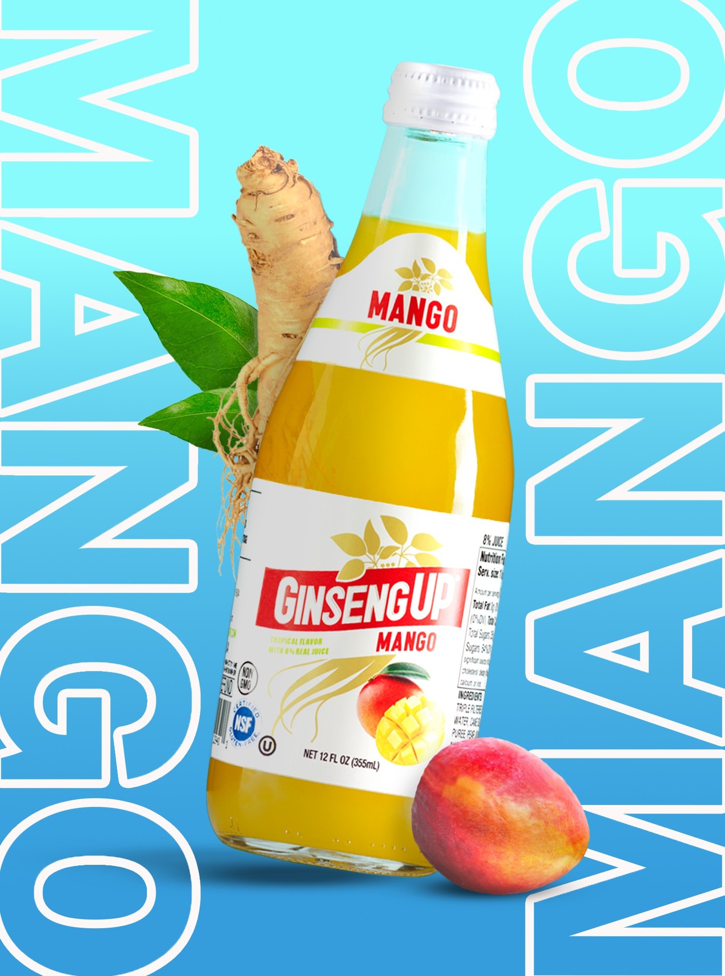 Ginseng Up has landed in the UK! The refreshing tastes of Mango, Pink Grapefruit, and Original are now available. #UK #ginsengup #koreanginseng
