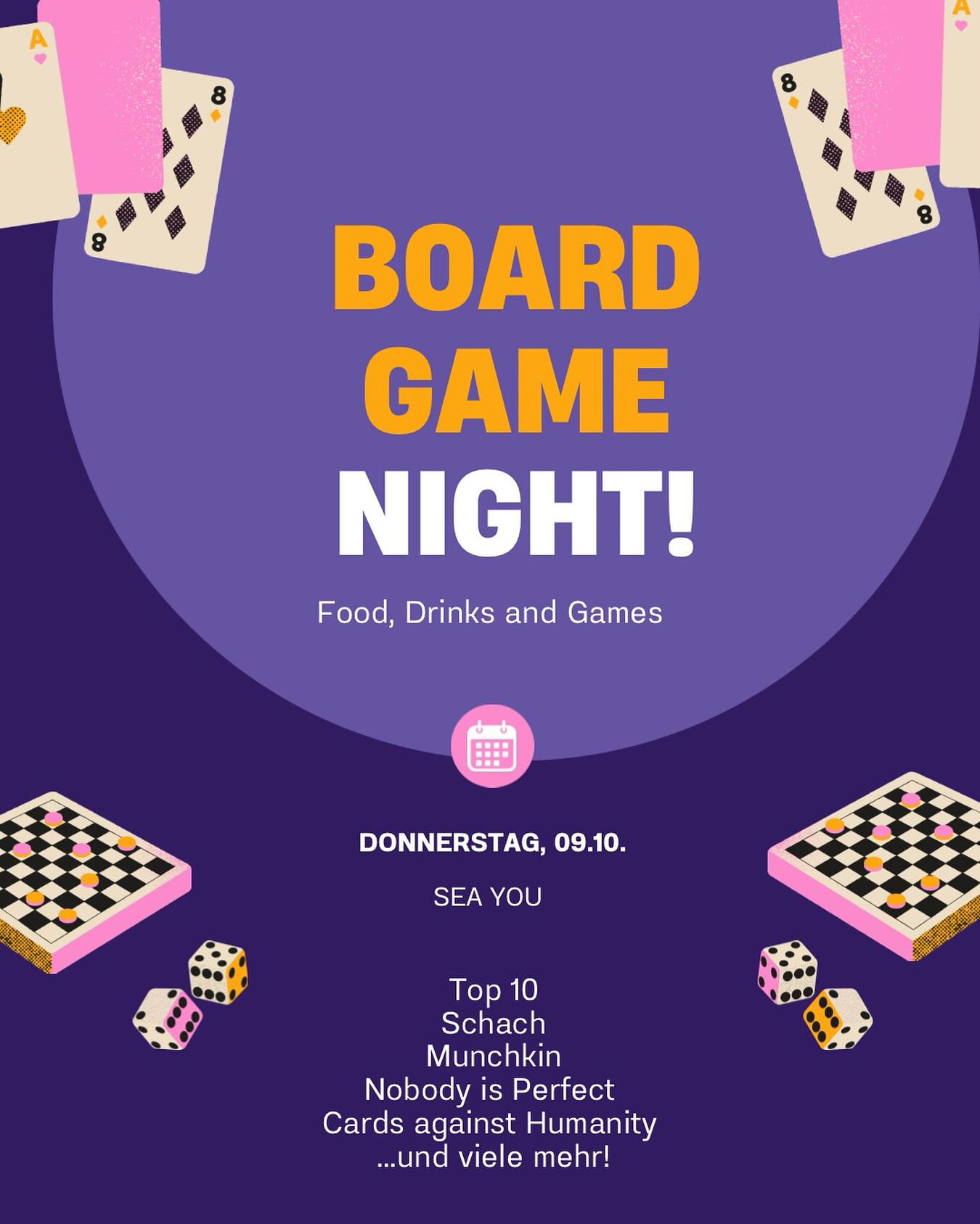 It’s all fun and games! Wir veranstalten einen impromptu Spieleabend mit Spielen aus unseren persönlichen Sammlungen - hier ist für jeden Geschmack etwas dabei!
Wir planen in der Wintersaison einen Haufen spannende Veranstaltungen für euch, unter anderem Pubquizzes, Jackbox-Abende und Spieleabende wie dieser. Was braucht das Tullner Nachtleben eurer Meinung nach noch? Teilt eure Ideen in den Kommentaren!
#seayou #seayouintulln #bar #gamenight #letsplay #funandgames #seayouthere #tulln #stadtdesmiteinanders