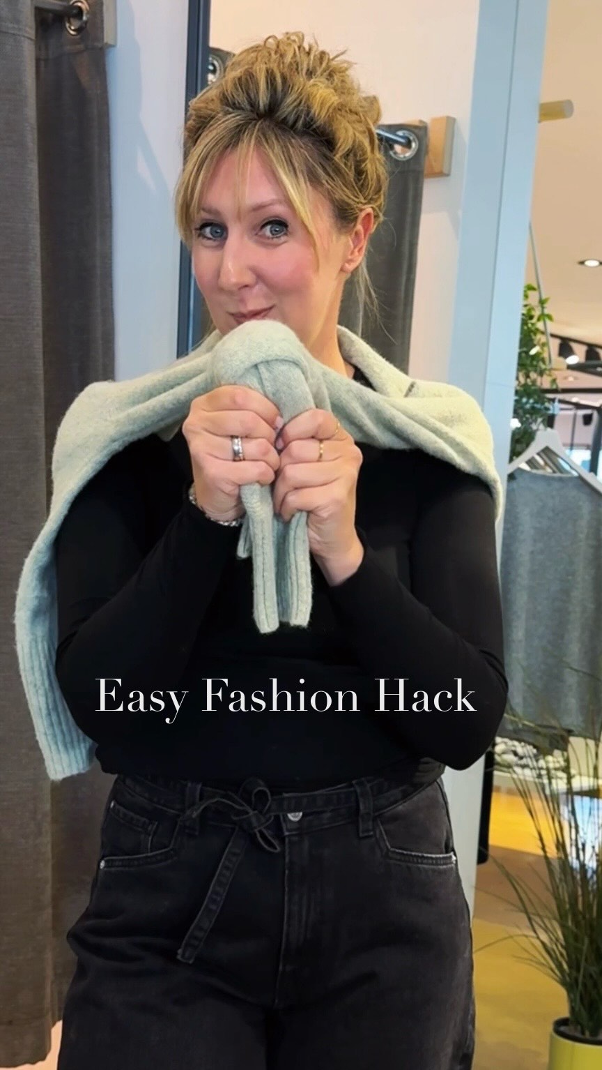 Wer hat sich auch schon oft um Kopf und Kragen geknotet?
#fashionhack