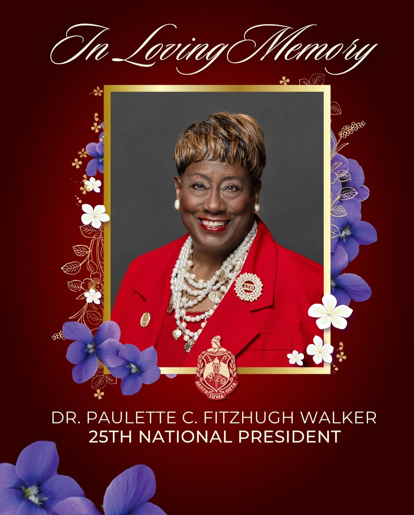 Our sincerest condolences from San Francisco Alumnae Chapter 🕊️
@dstinc1913 It is with great sorrow that Delta Sigma Theta Sorority, Incorporated shares the passing of our beloved 25th National President, Dr. Paulette C. Walker. Dr. Walker made her peaceful transition during the evening of Wednesday, October 8, 2025, in her family home of Detroit, Michigan.
Dr. Walker was a beloved member of Delta Sigma Theta since 1966. A woman of deep faith and unshakable fortitude, she led with wisdom, integrity, and a servant’s heart at every level of the organization. Her intelligence, fierce wit, and lifelong love for numbers reflected not only her analytical brilliance, but also her passion for education, excellence, and empowering others. She is remembered not only for her role as a leader, but for being a colleague, friend, and most of all, sister. To know Dr. Walker was simply to love her.
The entire sisterhood of Delta Sigma Theta Sorority, Incorporated, mourns the loss of Dr. Walker. During this difficult time, we ask that you respect her family’s privacy and keep them in your prayers.
#DST1913