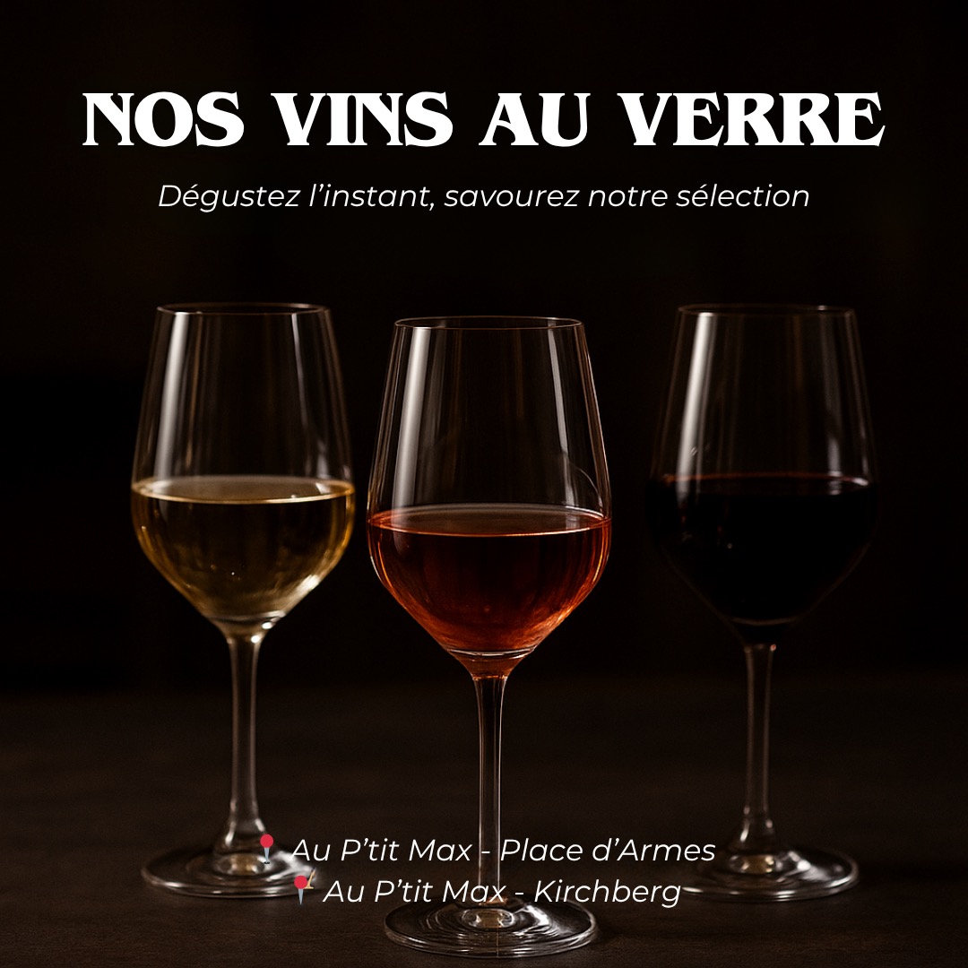 ✨ 𝐃𝐞́𝐜𝐨𝐮𝐯𝐫𝐞𝐳 𝐧𝐨𝐭𝐫𝐞 𝐬𝐞́𝐥𝐞𝐜𝐭𝐢𝐨𝐧 𝐝𝐞 𝐯𝐢𝐧𝐬 𝐚𝐮 𝐯𝐞𝐫𝐫𝐞 ✨
Des cuvées soigneusement choisies pour sublimer chaque moment — du 𝙋𝙞𝙣𝙤𝙩 𝙂𝙧𝙞𝙨 𝙡𝙪𝙭𝙚𝙢𝙗𝙤𝙪𝙧𝙜𝙚𝙤𝙞𝙨 au 𝙋𝙧𝙞𝙢𝙞𝙩𝙞𝙫𝙤 𝙙𝙚𝙨 𝙋𝙤𝙪𝙞𝙡𝙡𝙚𝙨, en passant par le 𝙈 𝙙𝙚 𝙈𝙞𝙣𝙪𝙩𝙮, icône de Provence.
🍷 𝐕𝐢𝐧𝐬 𝐁𝐥𝐚𝐧𝐜𝐬, 𝐑𝐨𝐬𝐞́𝐬 & 𝐑𝐨𝐮𝐠𝐞𝐬
👉 À déguster dès maintenant dans nos restaurants.
Parce que chaque verre raconte une histoire… la vôtre. 💫
#WineLovers #VinsAuVerre #Gastronomie #Luxembourg #WineTime #RestaurantLife #Vins