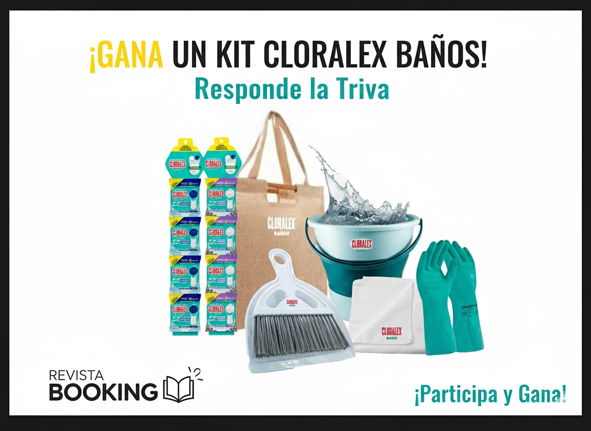 Gana un Kit de Limpieza CLORALEX BAÑOS!
¡Participa en nuestra Trivia Exclusiva de Revista Booking!
Esta es tu oportunidad para ganar completo kit de limpieza CLORALEX BAÑOS.
El kit incluye:
* 12 Prácticos repuestos de tabletas de limpieza.
* Una cubeta y un paño de microfibra.
* Un recogedor y guantes protectores.
* Una bolsa ecológica reutilizable.
¿Cómo ganar?
1. Visita nuestro sitio web
2. Responde correctamente la Trivia CLORALEX BAÑOS.
3. Debes seguirnos en tik tok e Instagram (enviar foto)
4. Envía tus respuestas vía MD o a revistabookingradio@gmail.com
¡No dejes pasar esta oportunidad!
Revista Booking y CLORALEX BAÑOS.
Tienes hasta el viernes y el ganador será contactado por mensaje privado. @cloralexfamilia