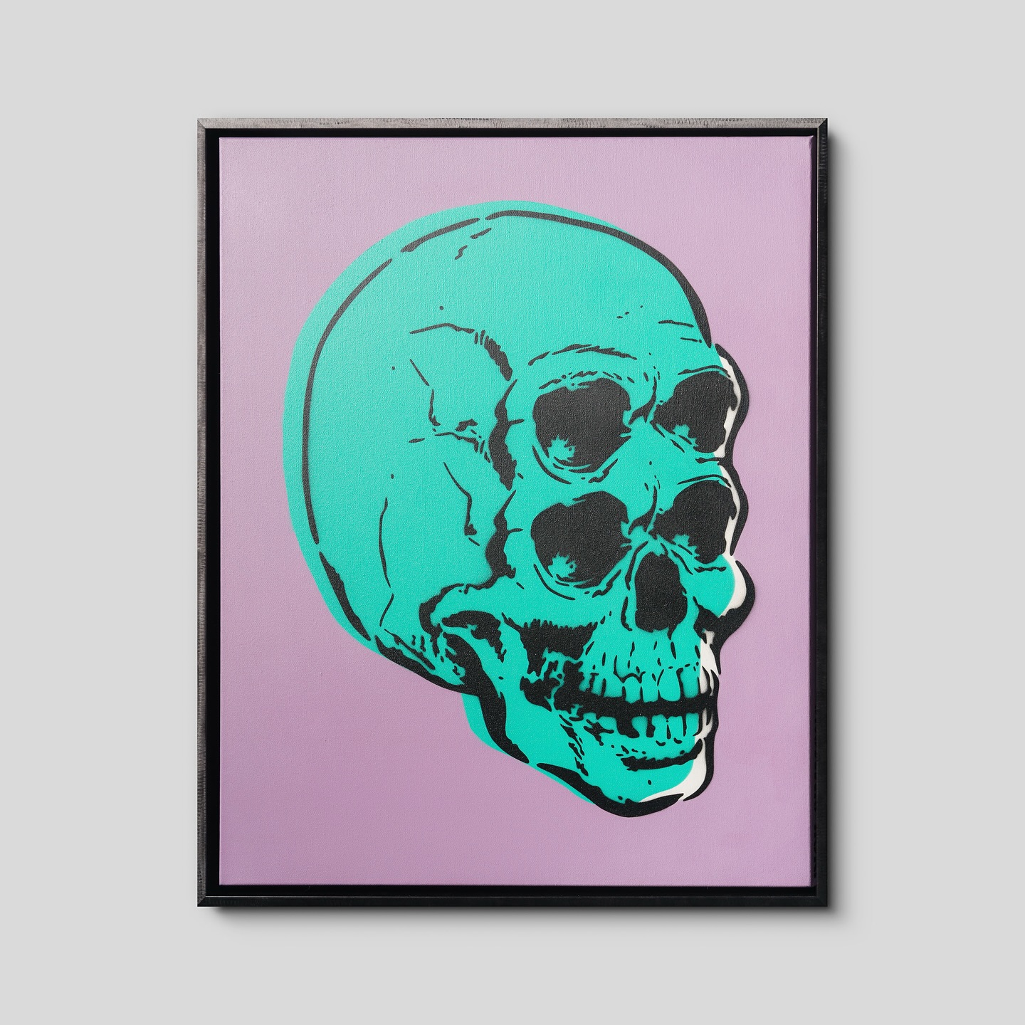 Something a bit different. Trying out new styles and new directions for my work. What do you think? 💀available through @castlefineart
#richsimmonsart #castlefineart #art #popart #stencil #stencils #stencilart #skull #skulls #painting #artwork #artgallery #framedart
