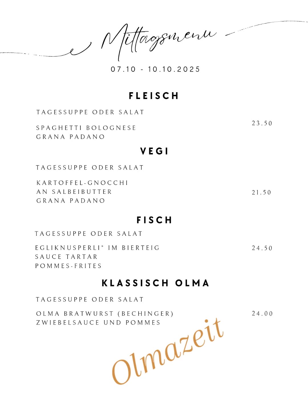 Die Olma kommt, wir freuen uns. Unsere neuen Menüs für die Woche, eine gute Stärkung vor den Hallen.
#olma #herbst #bratwurst