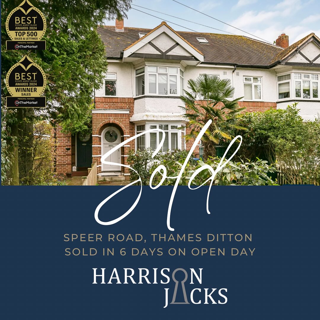 π« SOLD π«
This property is almost at exchange! We were able to secure buyers for our clients quickly at the open day for this one βοΈ
Such a beautiful home and we are excited to finally hand over keys when it completed π
If youβre looking for an agent to sell your home do get in touch with us, weβd love to help
π sales@harrisonjacks.co.uk
π± 02033254515
#Thamesditton #Surrey #Kingstonuponthames #Riverthames #Home
