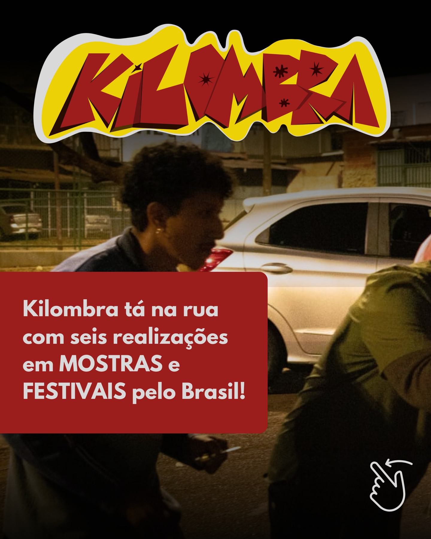 Kilombra em Destaque: Nossa Trajetória Ganhando o Brasil!
É com muito orgulho que compartilhamos uma grande vitória: nossos filmes foram escolhidos para brilhar em diversos festivais e mostras por todo o país! Essa seleção reforça o poder da nossa voz e a importância de continuarmos contando as nossas histórias.
Agradecemos o reconhecimento de curadores e festivais. Parabéns a cada artista e técnico que fez parte dessas obras!
Preparem-se para assistir:
No Festival Taguá de Cinema (DF), teremos: Ritoh, O Oitavo Anjo, O Homem Que Não Sabia Amar e Carro de Malandro.
Em Salvador, a Mostra Luminosa exibe: Corpo Seguro - Flor Furacão e Tonhão Nunes.
No Rio de Janeiro, a Mostra Brasileira Independente de Cinema de Rua apresenta: Meus Irmãos - Pratanes.
Apoie a Kilombra com o seu Voto!
Você pode nos ajudar a conquistar o Festival Taguá de Cinema! Nossos filmes estão na mostra online e precisam do seu voto. É rápido e faz toda a diferença para o cinema que a gente acredita.
Clique no link da BIO e VOTE AGORA!
#Kilombra #Cinema #FestivaisDeCinema #AudiovisualBrasileiro #TaguáCinema #ApoieOCinemaNacional