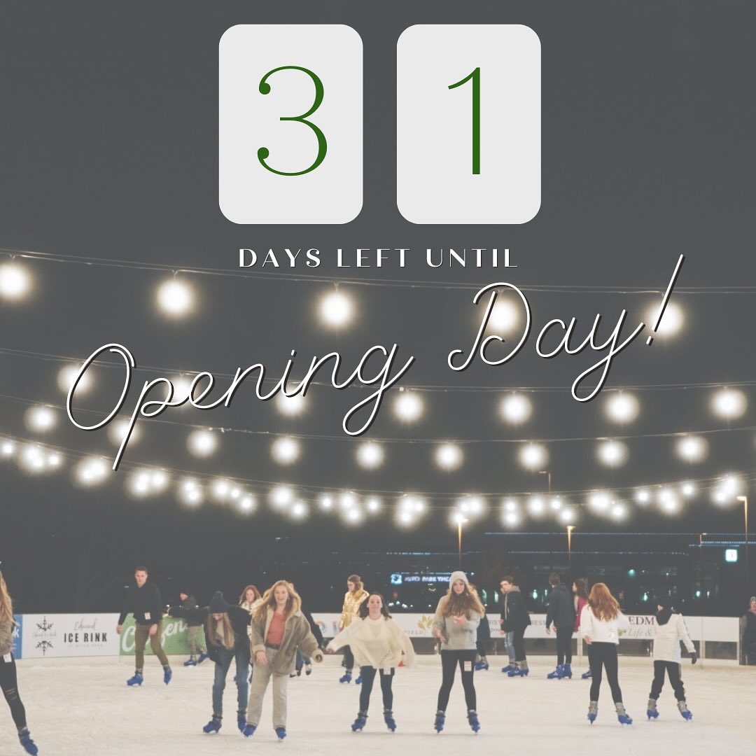 Only 1 month to go until Edmond’s favorite winter tradition returns! ⛸️✨ Grab your friends, bundle up, and get ready to make magical memories on the ice!
#EdmondIceRink #WinterFun