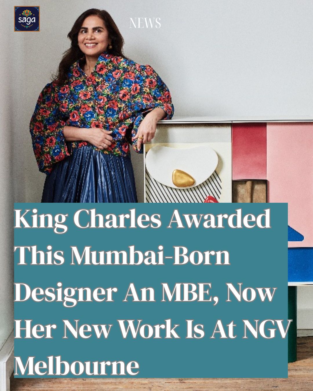 King Charles Awarded This Mumbai-Born Designer An MBE, Now Her New Work Is At @ngvmelbourne
Mumbai-born, London-based designer Nipa Doshi has brought an intimate, deeply personal work to Australian audiences, unveiling A Room of My Own and a debut typeface as part of the 2025 MECCA x NGV Women in Design Commission at NGV International.
As one half of Doshi Levien, the design studio she founded with Jonathan Levien in 2000, she has worked with leading furniture houses and exhibited at premier cultural institutions including London’s Victoria and Albert Museum, the Art Institute of Chicago, and MoMA in New York.
In 2024 she was awarded an MBE by King Charles for her contribution to design.
Doshi’s A Room of My Own takes the form of a handcrafted, multidimensional cabinet that is at once a shrine, dressing table, and repository for memory. Inspired by the kaavad� — portable shrines from India — the work merges functional design with emotional storytelling.
Nipa Doshi: MECCA x NGV Women in Design Commission 2025 is on display at NGV International, St Kilda Road, Melbourne, until 1 April 2026. Entry is free.
Read the full story at www.sagatimes.com.au
#ngvmelbourne #nipadoshi #womeninarts #ngvinternational #mecca