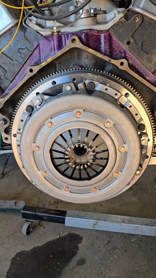 Got the clutch on the 350 thats going into the camaro
#carbuild #chevy #350 #sbc #camaro