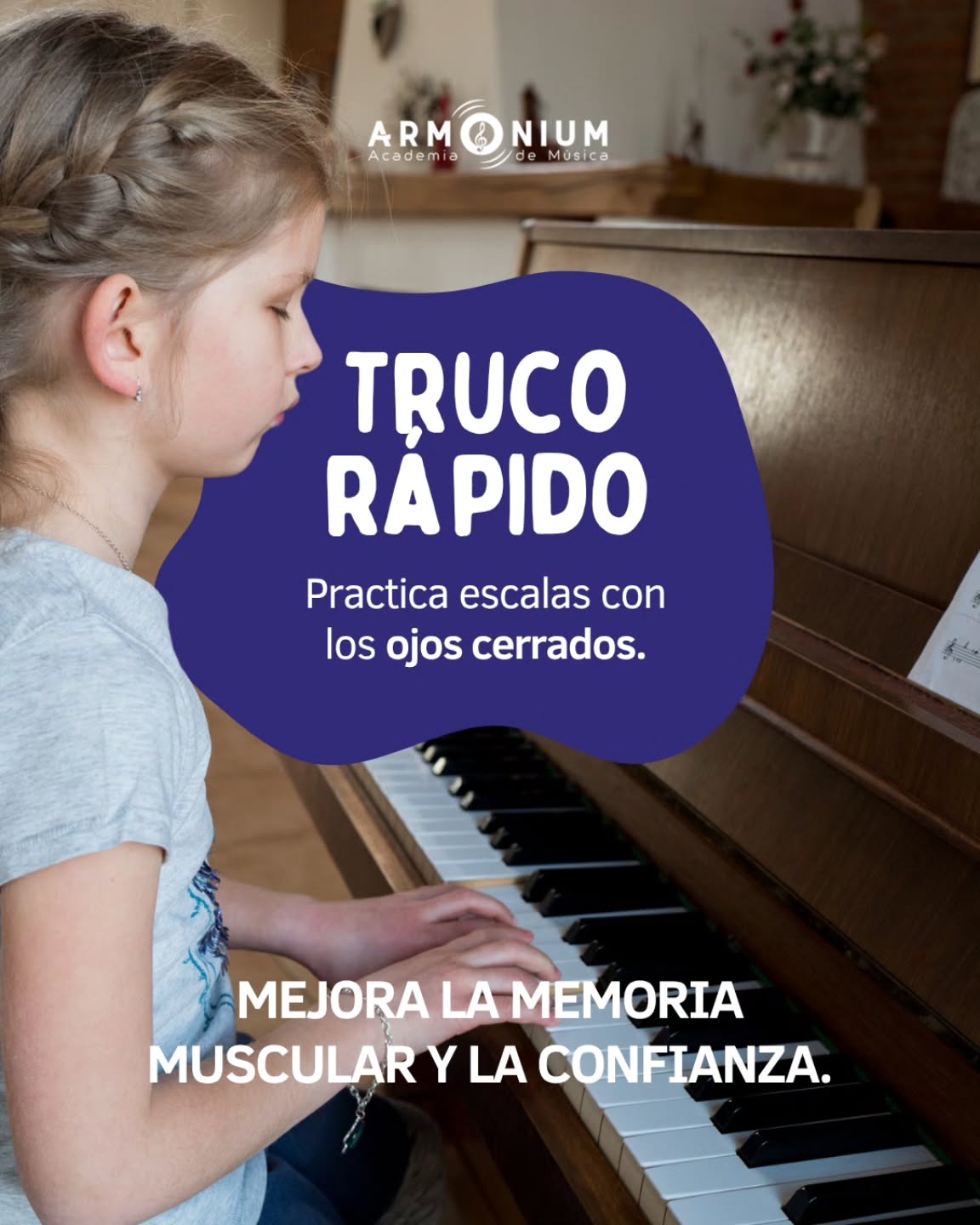 Practica escalas con los ojos cerrados 👀🎶
Esto te ayudará a mejorar tu memoria muscular, fortalecer la precisión en tus dedos y ganar confianza al tocar.
Un pequeño ejercicio que marca una gran diferencia en tu progreso musical.
📞 WhatsApp: +56 9 8241 5676
🌐 www.armonium.cl
📍 Gran Avenida 5842 of B, San Miguel
#TipMusical #PracticaInstrumento #AprenderMusica #ArmoniumChile #AcademiaDeMusica