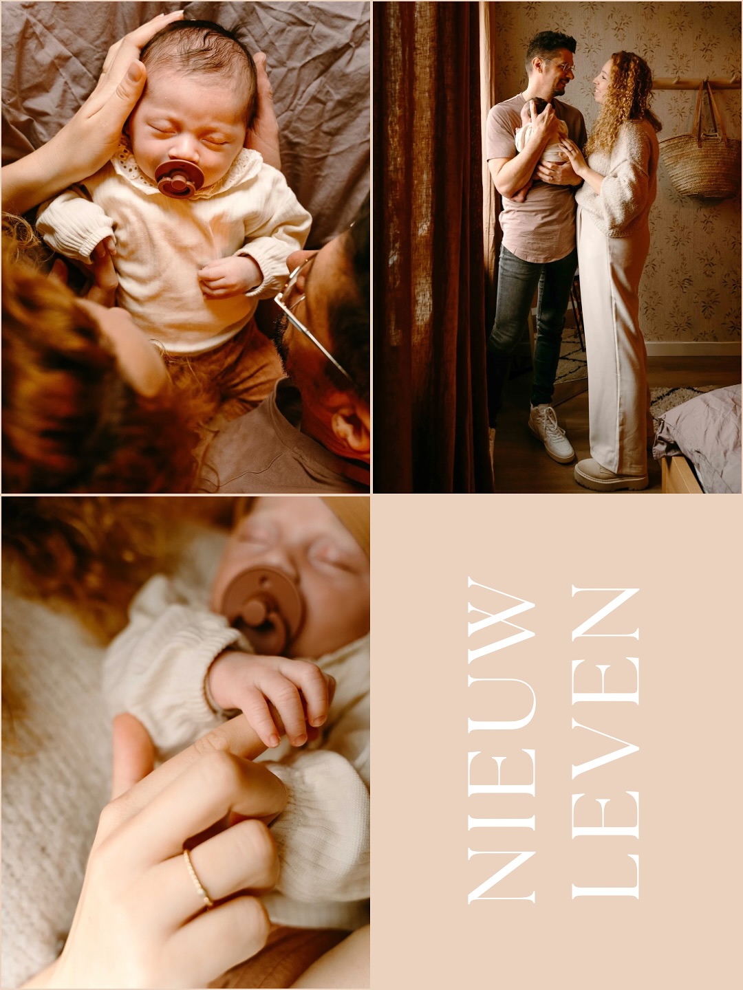 De eerste weken met je baby…
Alles is nieuw. De dagen vervagen, gevuld met voedingen, knuffels en dat zachte zuchtje bij je borst.
Tussen de vermoeidheid en verwondering door gebeurt er iets bijzonders. Jullie vinden een nieuw ritme, een nieuwe vorm van liefde.
Het zijn die momenten die zo snel voorbijgaan.
De kleine handjes die je vinger grijpen, het veilige gewichtje op je borst, de blik van pure verbondenheid tussen jullie.
Je denkt: dit wil ik nooit vergeten.
Tijdens een newbornshoot bij jullie thuis leg ik precies dát vast.
Geen geposeerde houdingen of perfect gestylde setting, maar het echte leven, zoals het nu is.
De zachtheid. De rust. De liefde die bijna tastbaar wordt.
🌿 Thuis, op jullie tempo.
Met aandacht voor wie jullie zijn, eerlijk en zonder haast.
Zodat je later terugkijkt en voelt: zo was het echt. Onze eerste weken samen.
📸 Wil je deze tijd vastleggen zoals ze voelt?
Ontdek mijn newbornshoots via de link in bio
of stuur me een berichtje. Ik vertel je graag meer.