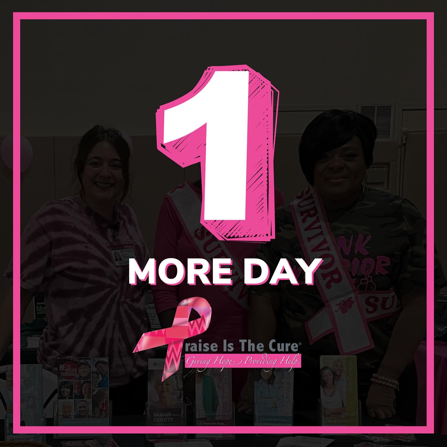 The wait is almost over… TOMORROW is the day! We can’t wait to gather with survivors, supporters, family, and friends at the Praise Is The Cure 20th Anniversary of Hope, Health, and Healing.
Will we see you there? Drop a Pink heart 💗 in the comments if you’ll be joining us!