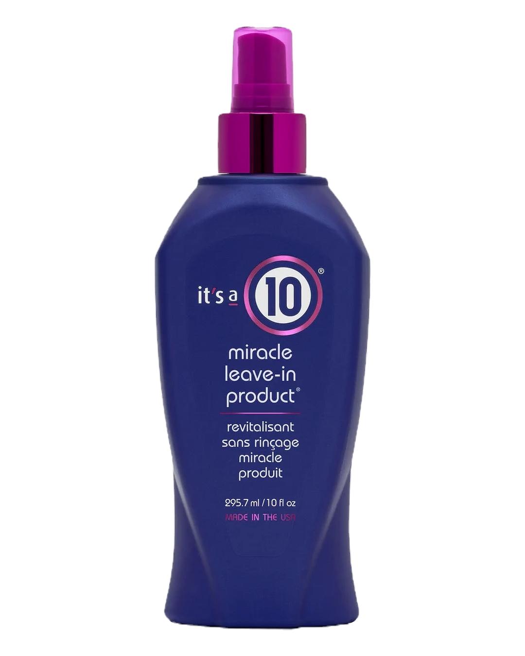 Want to revolutionize your hair routine? Meet It's a 10 Miracle Leave-In Product! This legendary leave-in treatment works wonders for all hair types! Link in Bio #HairCare #ItsA10 #BeautyRoutine