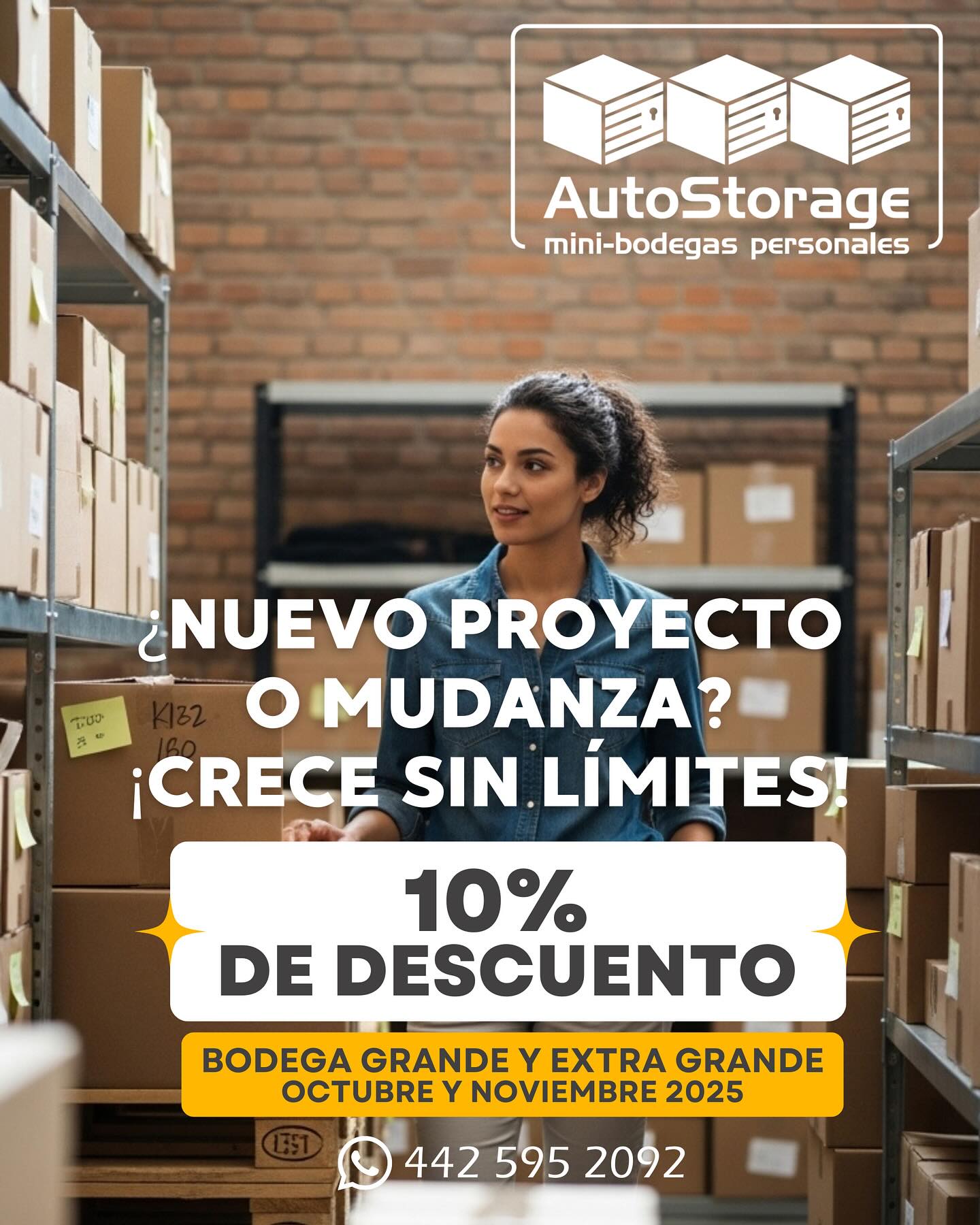 👉 Haz crecer tus ideas y aprovecha 10% de descuento en bodegas grandes y extra grandes.
📲 Reserva tu espacio hoy!
#selfstorage #bodegas #rentadebodegas #querétaro #inventario #mudanzas