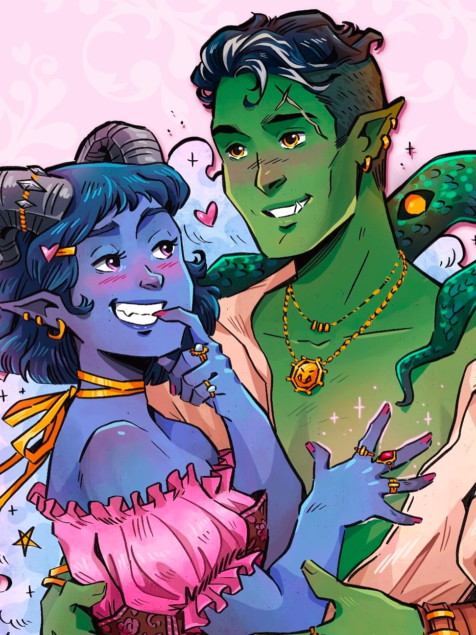 It’s the big day! 💍💙💚✨💕 Jester and Fjord’s WEDDING is right around the corner and I can’t wait to watch this pink on pink extravaganza unfold! So jealous of the people who are able to watch it in person! ☺️
Fjord is probably my favorite PC of all three campaigns and Jester is obviously the cutest so this is going to be fantastic and nothing can possibly go wrong ❤️
Loved seeing all the JesterxFjord art being posted today so I thought I’d join 🥰
Jester and Fjord @critical_role @laurabaileyvo @willingblam
#jesterandfjordswedding #jesterandfjord #criticalrole #criticalrolelive #jesterlavorre #fjordstone #themightynein #criticalrolefanart