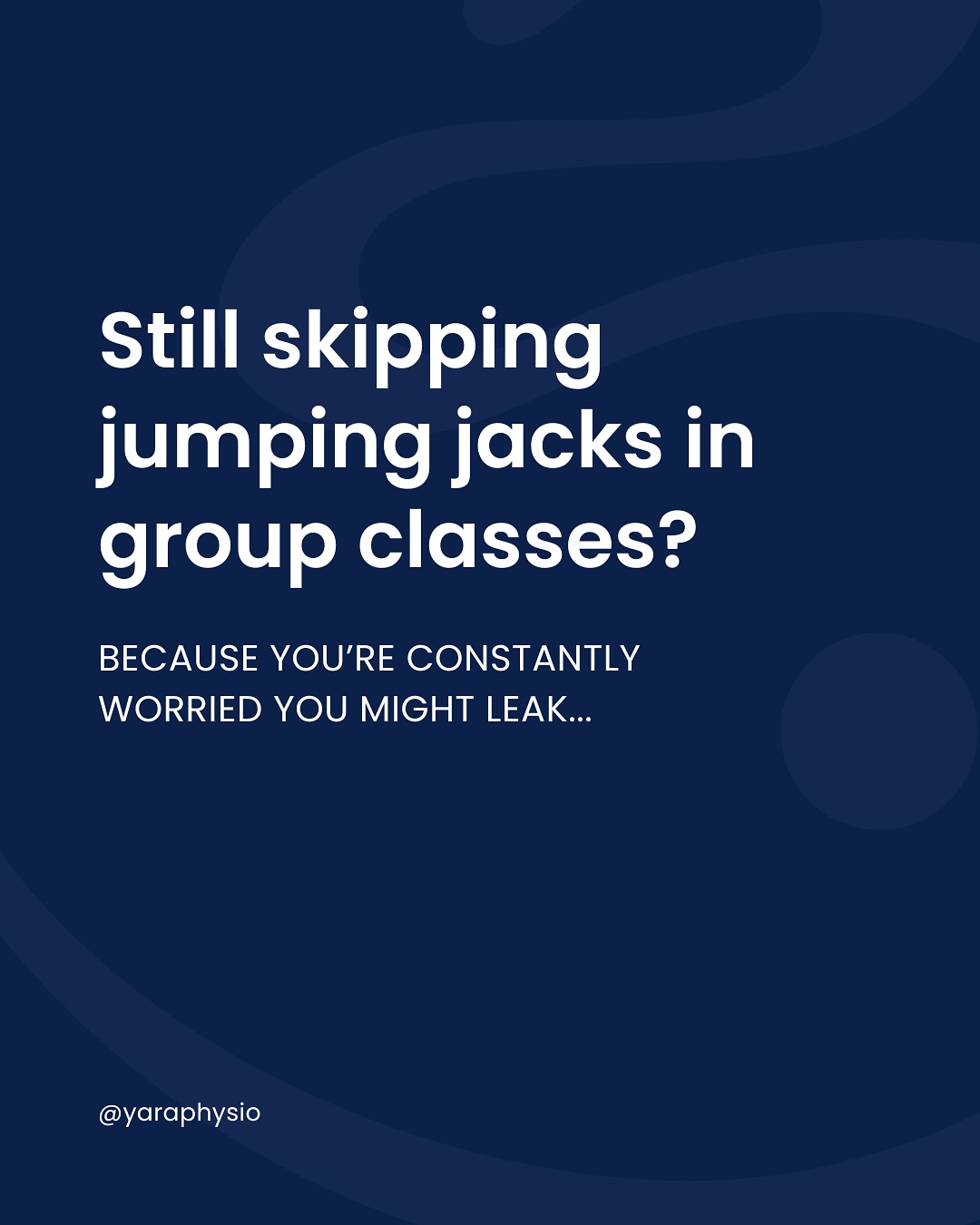 Wearing a pad while you work out? 💦
You shouldn’t have to avoid trampolines with your kids. And you shouldn’t be told « it’s just part of being a mom. »
Pelvic health for active women means getting off the treatment table and into the gym. It means lifting heavy, jumping high, and living fully without symptoms holding you back.
I’m a pelvic floor physiotherapist AND a strength coach. I help women fix leaking, pressure, and pain so they can get back to the training and life they love 💪
DM me « PELVIC » to learn more about 1:1 sessions.
#pelvicfloorphysio #pelvicfloorhealth #pelvicfloordysfunction #postpartumfitness #pregnancyfitness #montreal #womensfitness #momswholift #strongmom #pelvicfloor #postpartumrecovery