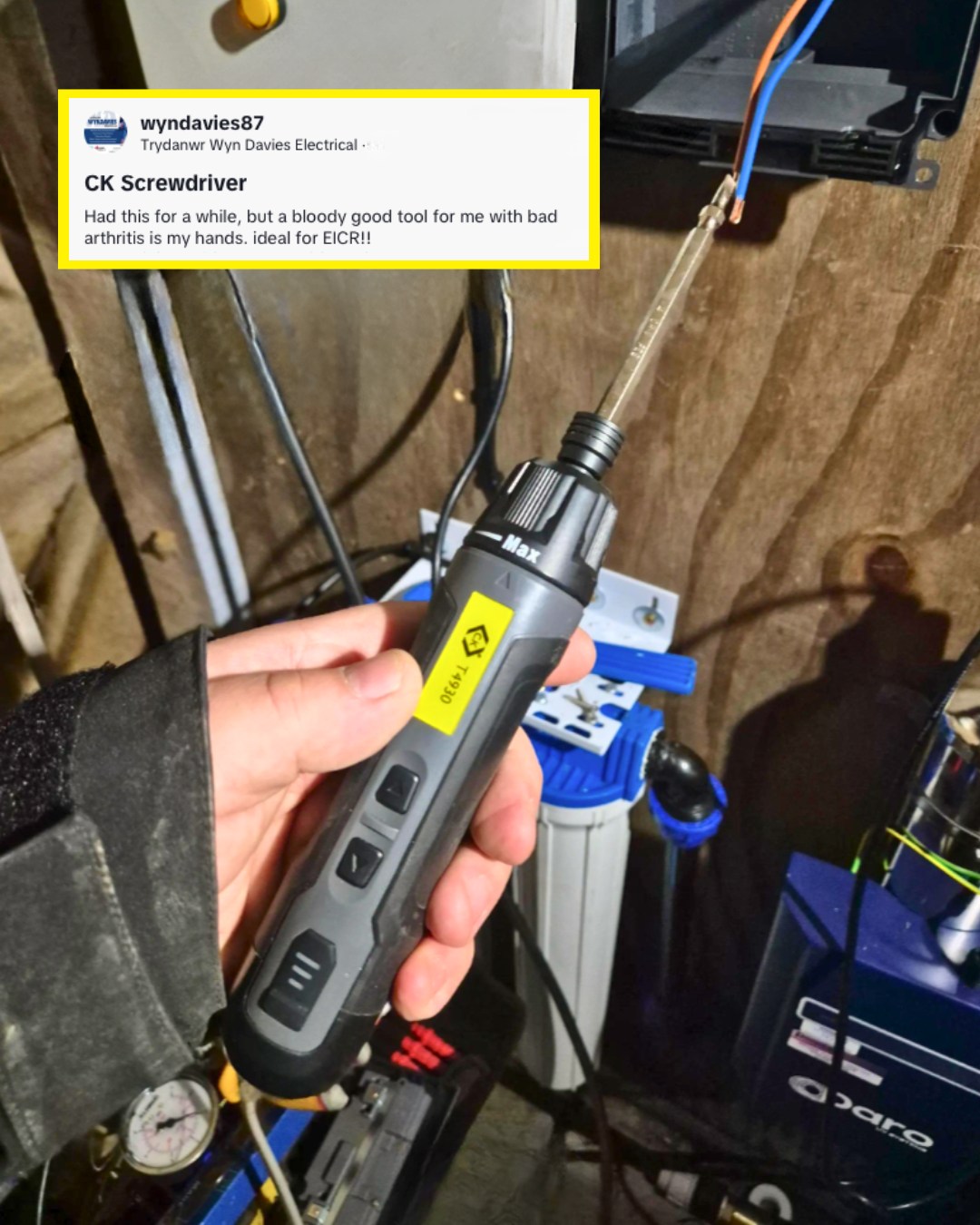 Lazy? 🫷Not quite...
For some, the Electric Driver is about saving time and keeping pace ⌚️
For others like Wyn, it’s the reason they can keep doing the job they love without pain 🙌
Whatever your reason, the goal’s the same: getting the job done right!
Needing to find your nearest stockist? Head to the link in our bio 📲
#TheTribe #CKTools #T4930 #ToolsThatWorkAsHardAsYouDo