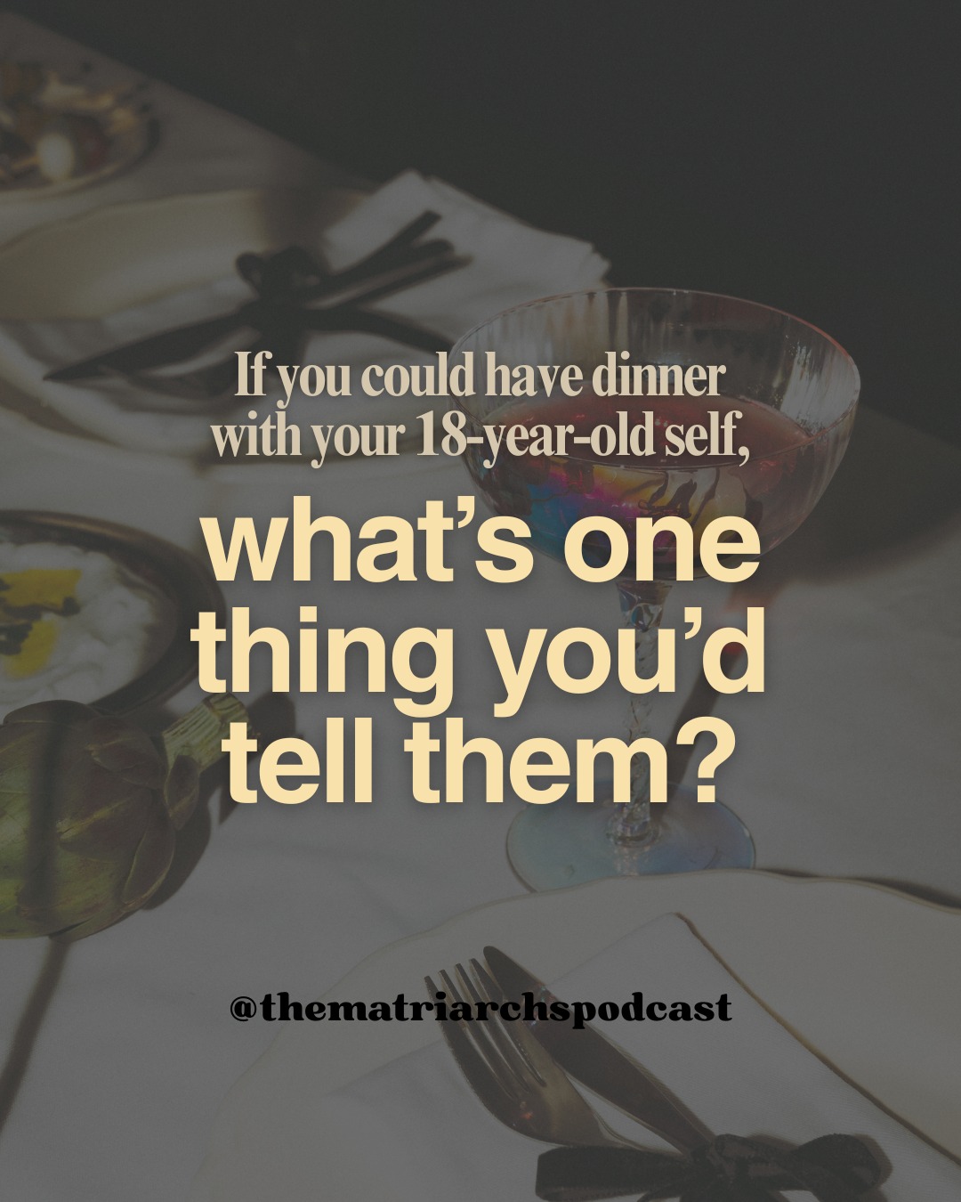 Drop it in the comments! We may just be featuring it on a future episode!
#thematriarchspodcast #pastself #women #teenagerslife #TheMatriarchs