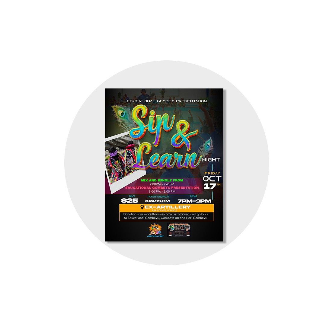 @educational_gombeys_bermuda Flyer Design
Capture attention and inspire action with beautifully crafted flyers designed by our team. We specialize in creating bold, engaging designs that showcase your events and seasonal promotions.
Contact us today to learn more!✨