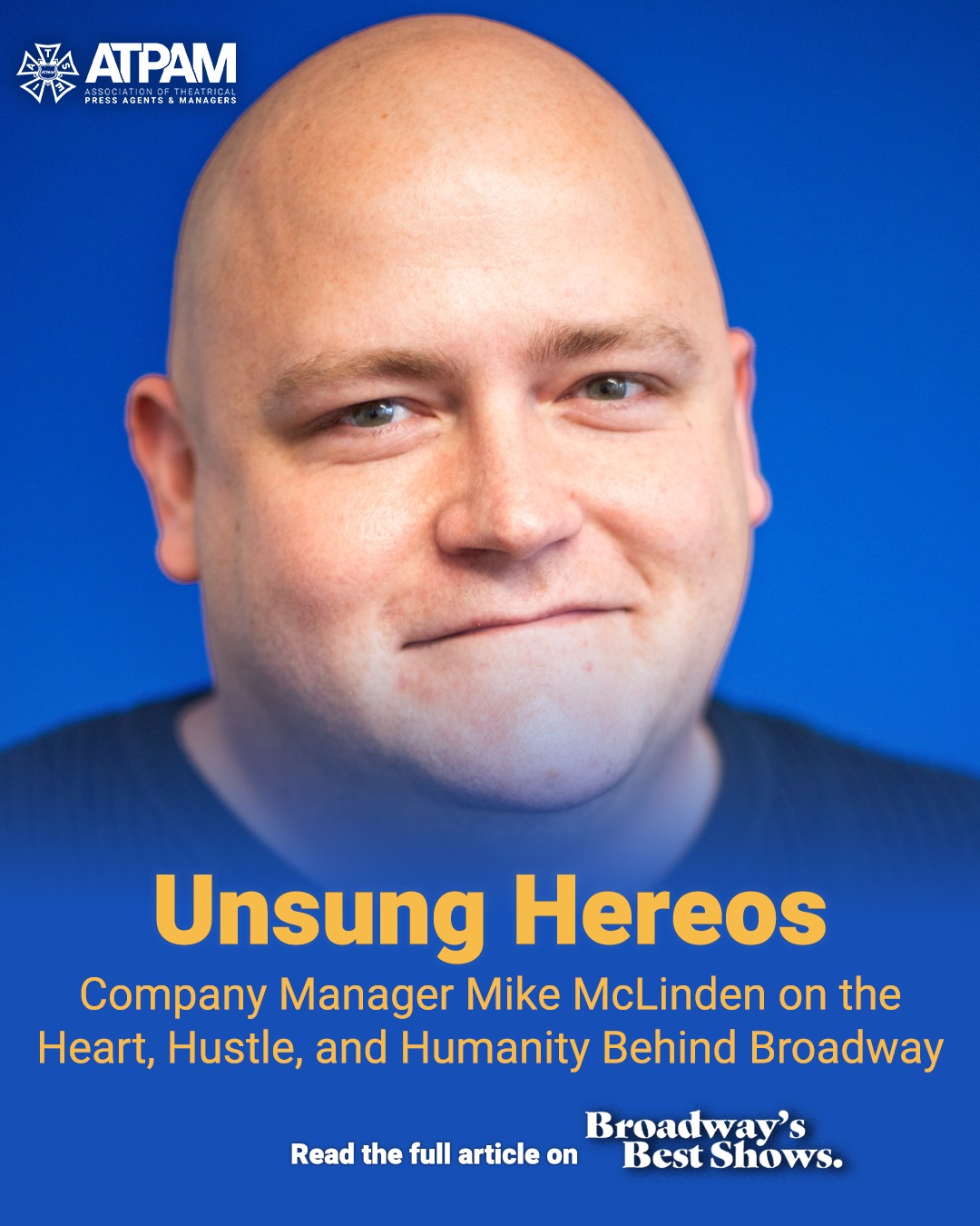 🎭 Unsung Heroes: Company Manager Mike McLinden.
Behind every standing ovation is someone holding it all together. Mike McLinden (Our Town, Hello Dolly!, Purpose) was featured by @bwaysbestshows, opening up about the unseen world of Broadway company management.
Full story at the link in our bio.
