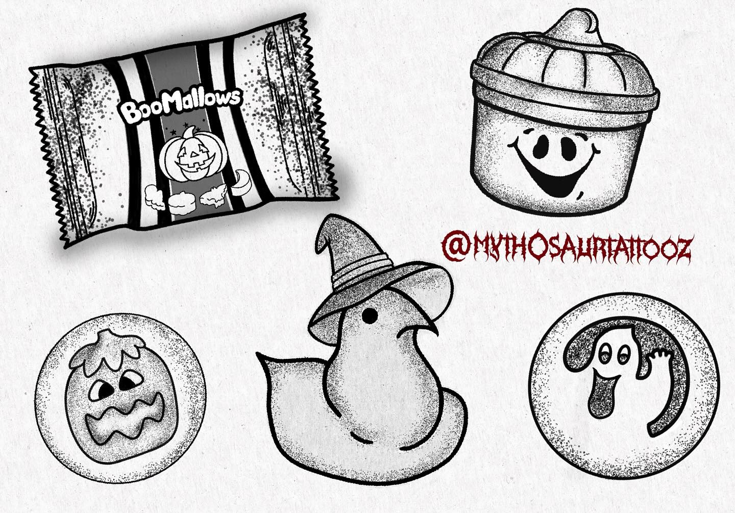 @myth0saurtattooz flash sheet!